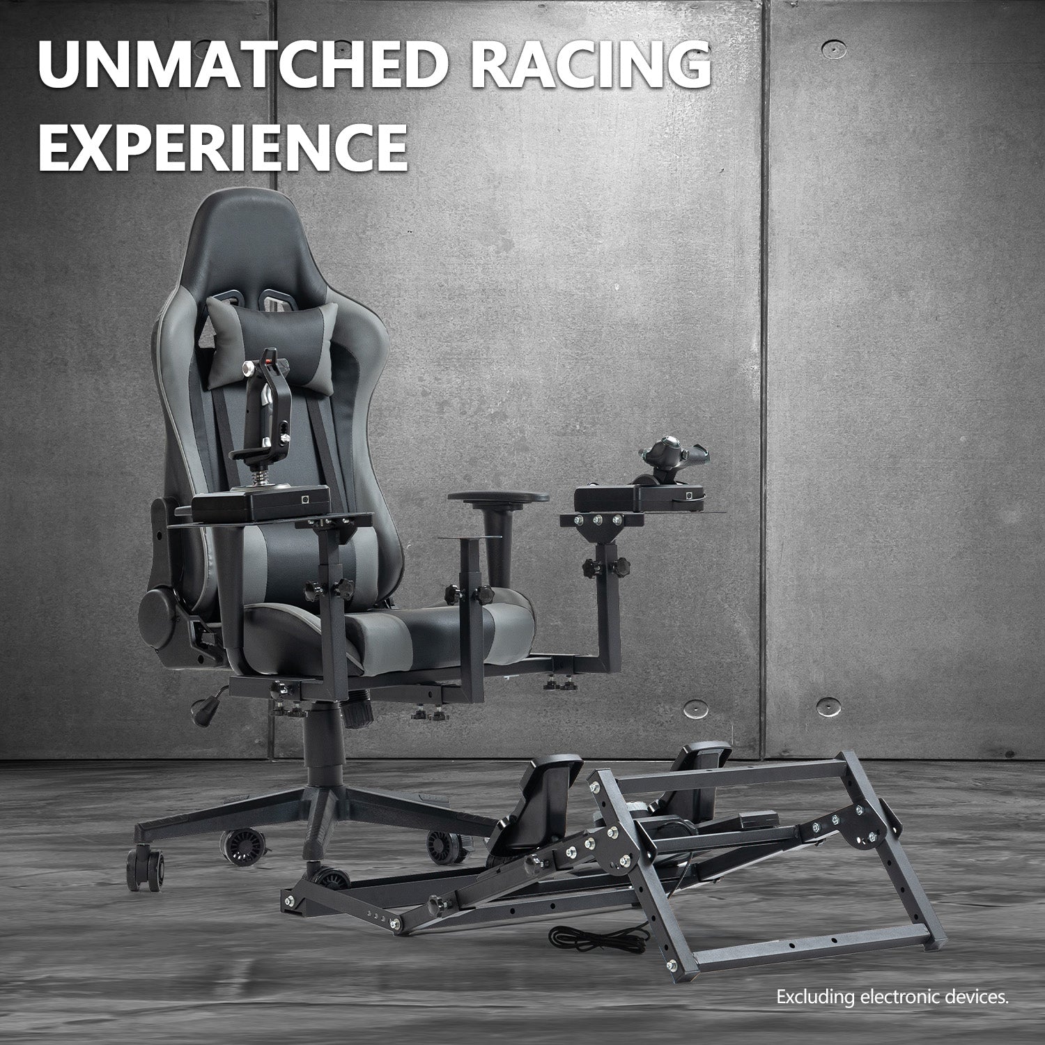 Minneer Flight Joystick Hotas Mount with Chair Pedal Mount Fit Thrustmaster Logitech A10C Hotas Warthog