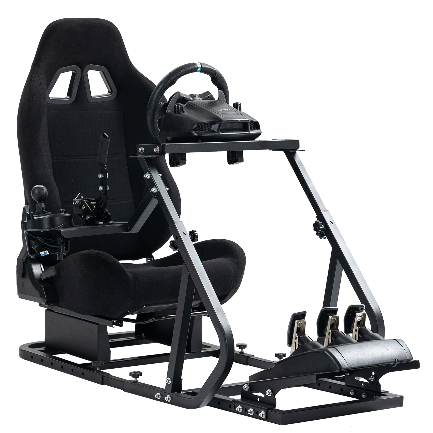 Minneer Driving Simulator Cockpit with Gaming Seat Fit Logitech G29 Thrustmaster