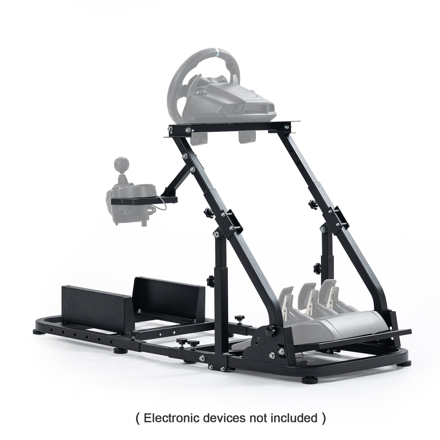 Minneer Racing Simulator Cockpit with Double Support Arms Foldable Fit Logitech Thrustmaster