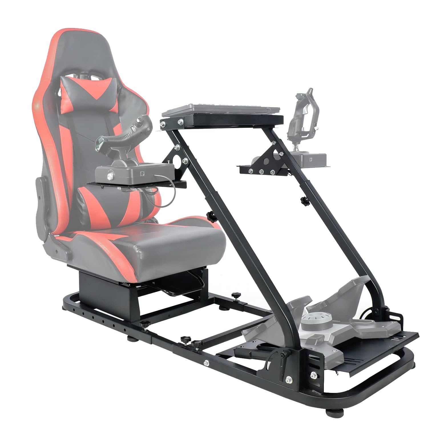 Minneer Flight Racing Simulator Cockpit Adjustable Fit Logitech X52 Thrustmaster A10C HotasWarth
