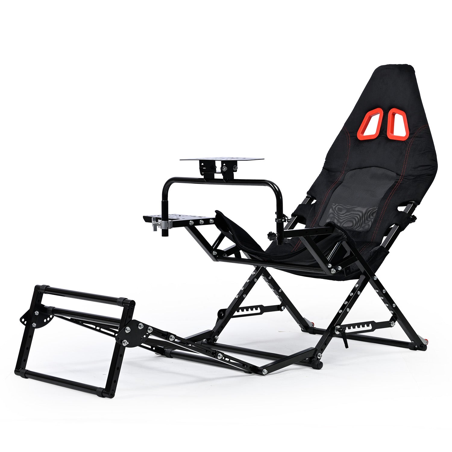 Minneer X-Type Foldable Racing Sim Cockpit – Adjustable & Universal Fit for Logitech G29, G920, G923, Thrustmaster T-GT II, T248 (Gear Not Included)