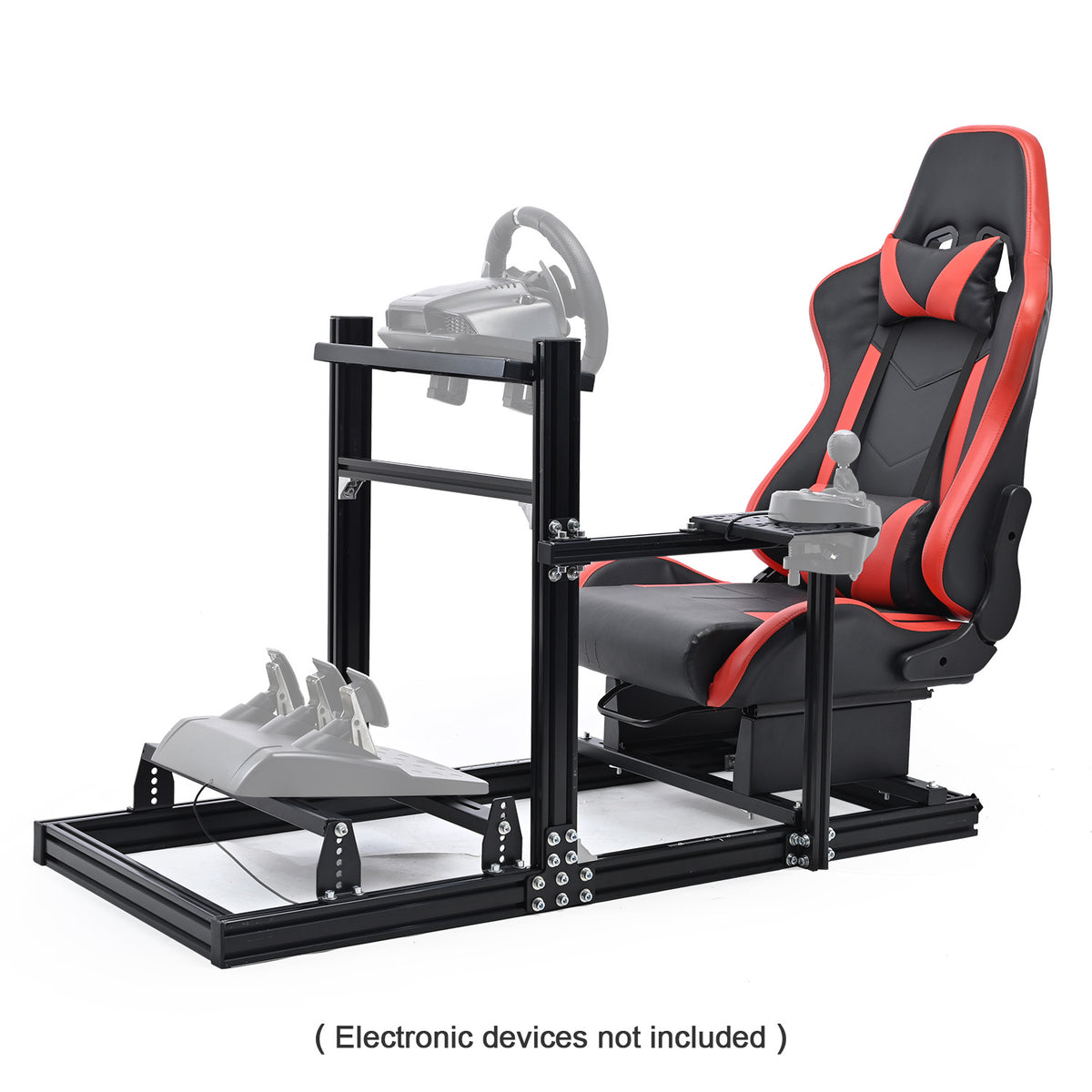gaming chair with steering wheel and pedals Minner Aluminum 3060 Profile Racing Simulator Cockpit Red Seat , Unlimited Adjustment, Fit for Thrustmaster, Fanatec, Moza, Logitech G29 GPro Size::S Unix Flavio Fahrradkorb vorne age:5-years The Playseat Challenge ActiFit