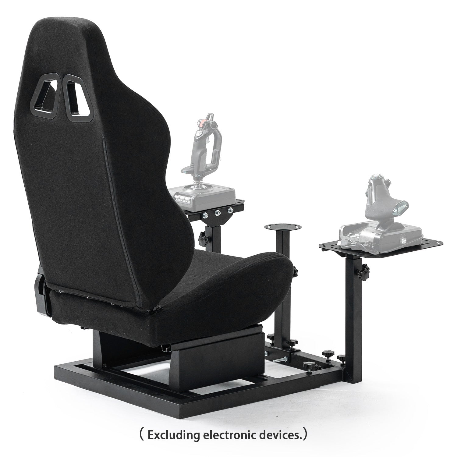 Minneer Flight Simulator Cockpit Stand with Black Seat Fit Logitech X52 X56 Thrustmaster A10C HotasWarth
