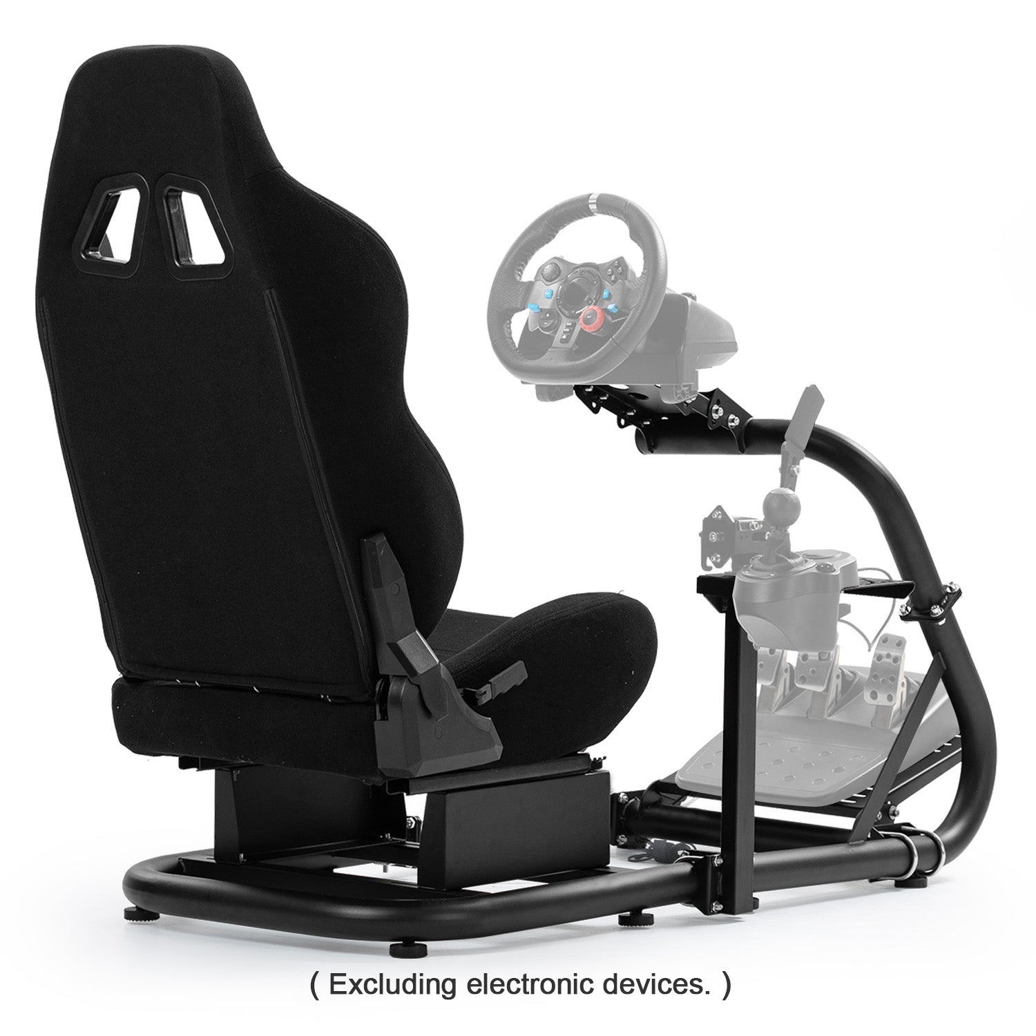 Minneer Sim Racing Cockpit with Black Seat Fit Logitech G29 G920 G923