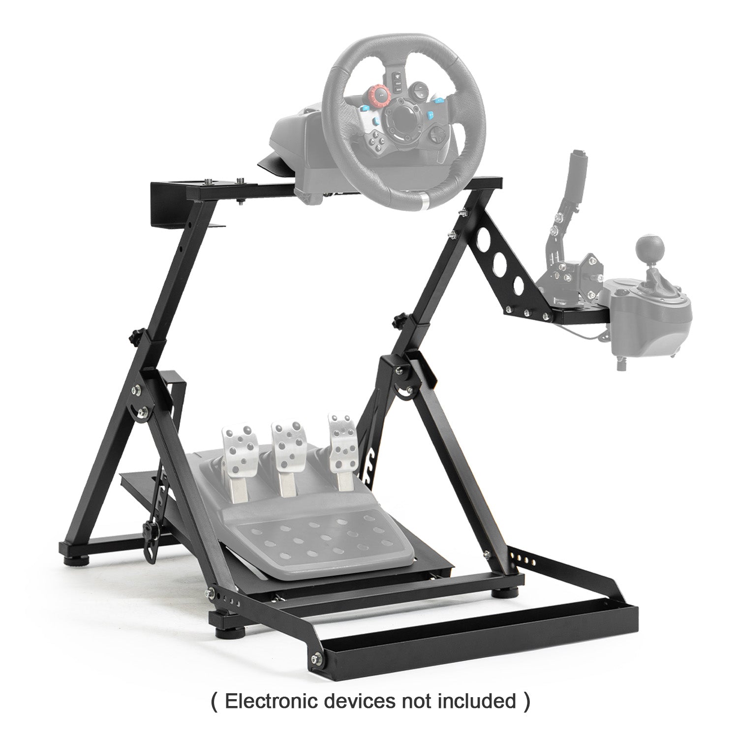 steering wheel with pedals Minneer X Frame Racing Sim Cockpit Compatible with Logitech, Thrustmas