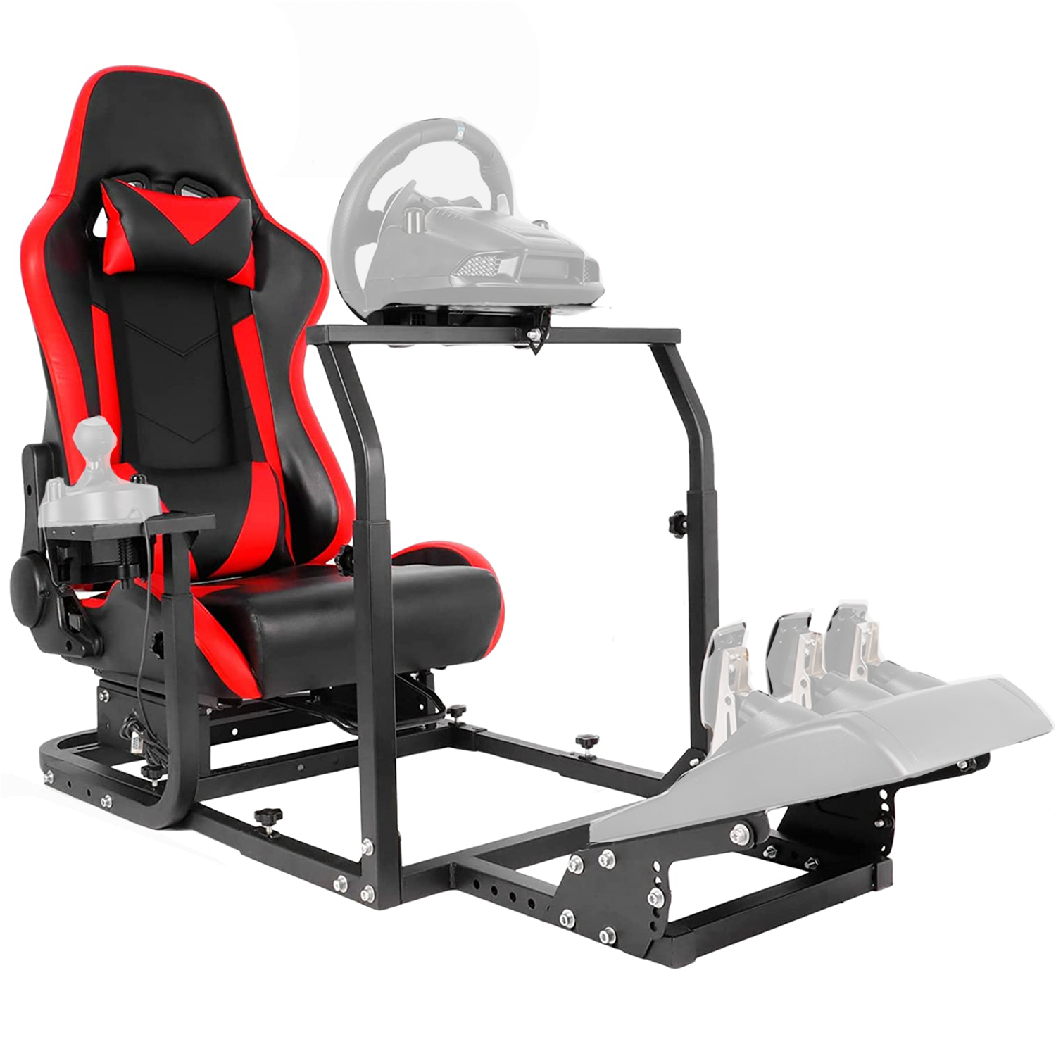 Minneer Racing Simulator Cockpit Stable with Seat Fit Logitech Thrustmaster