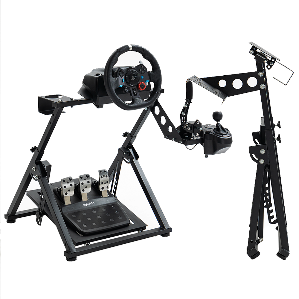 Minneer Racing Wheel Stand Folding Fit Logitech Thrustmaster T300