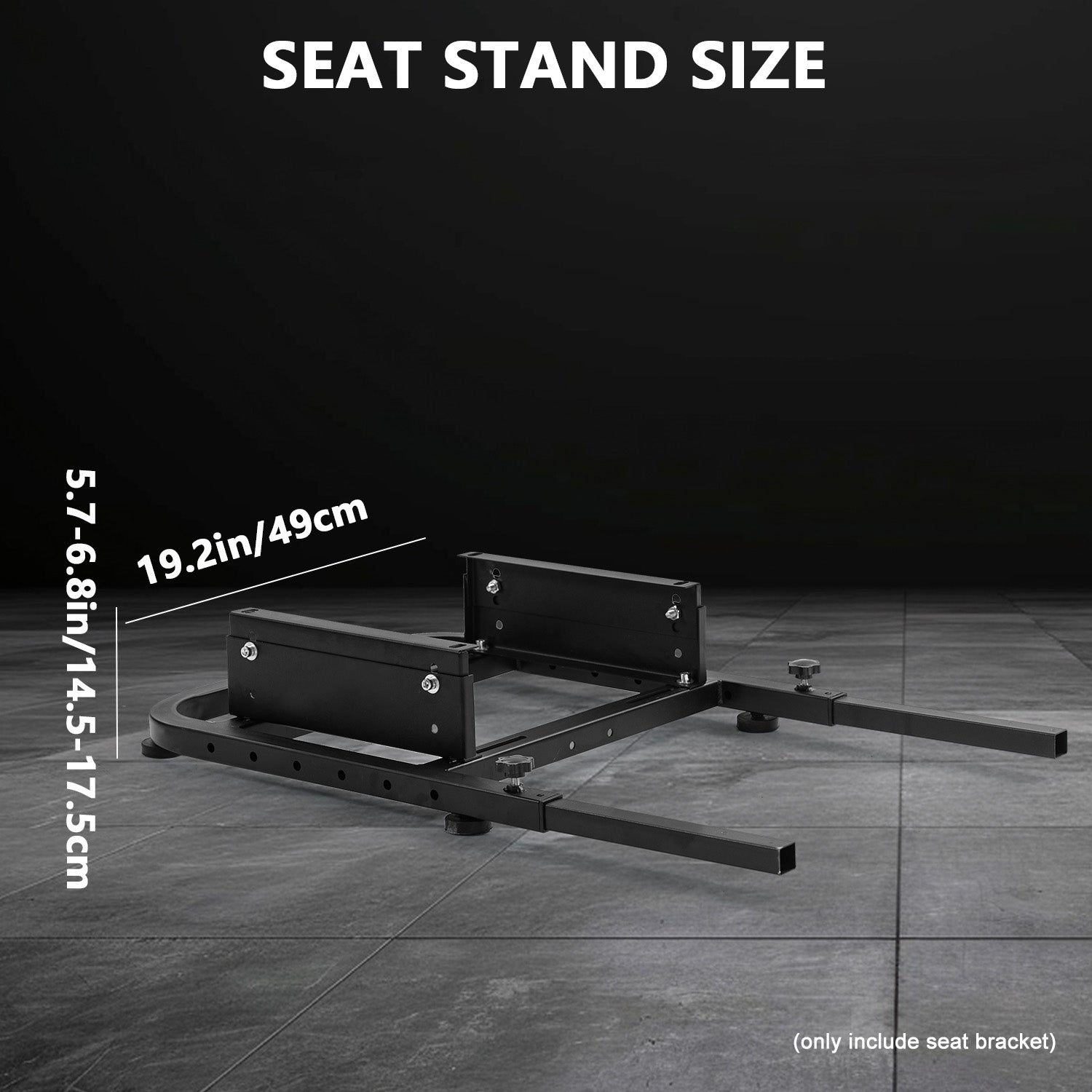 Minneer Adjustable Upgraded Rear Seat Frame Racing Chair Bracket (Seat Not Included)