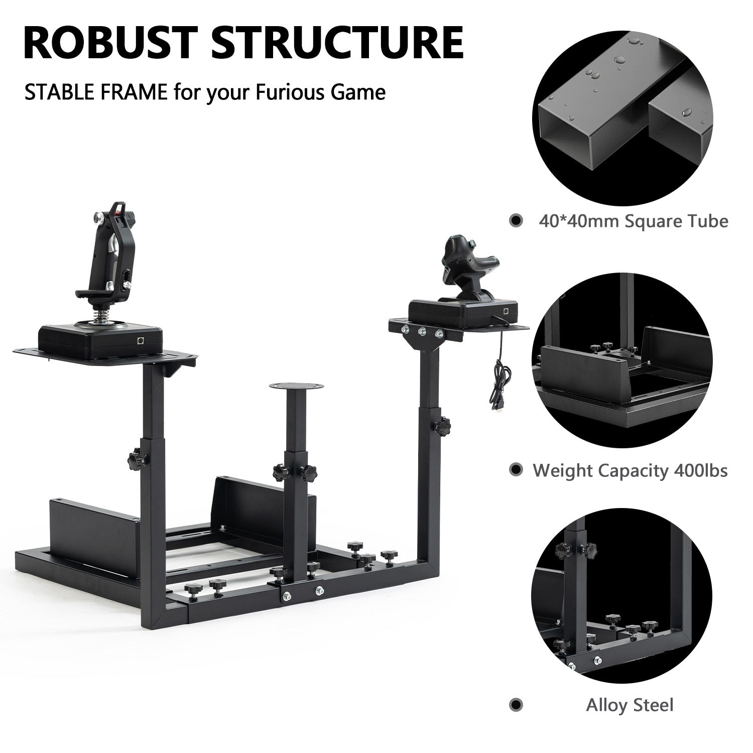 Minneer Flight Simulator Cockpit Fit Logitech X52 X56 Thrustmaster A10C HotasWarth