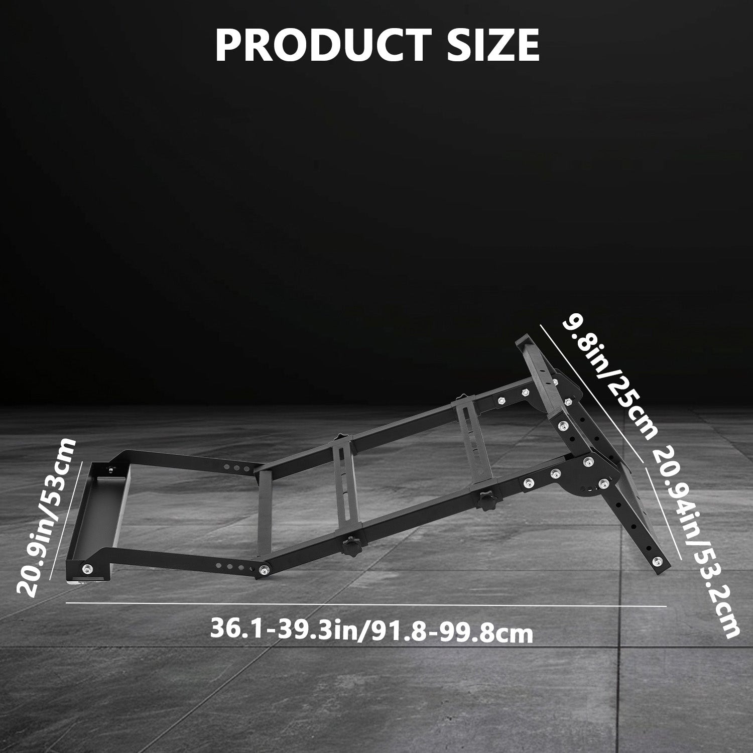 Minneer Flight Racing Pedal Bracket Compatible with All Logitech/Thrustmaster/Fanatec Pedals, Foldable