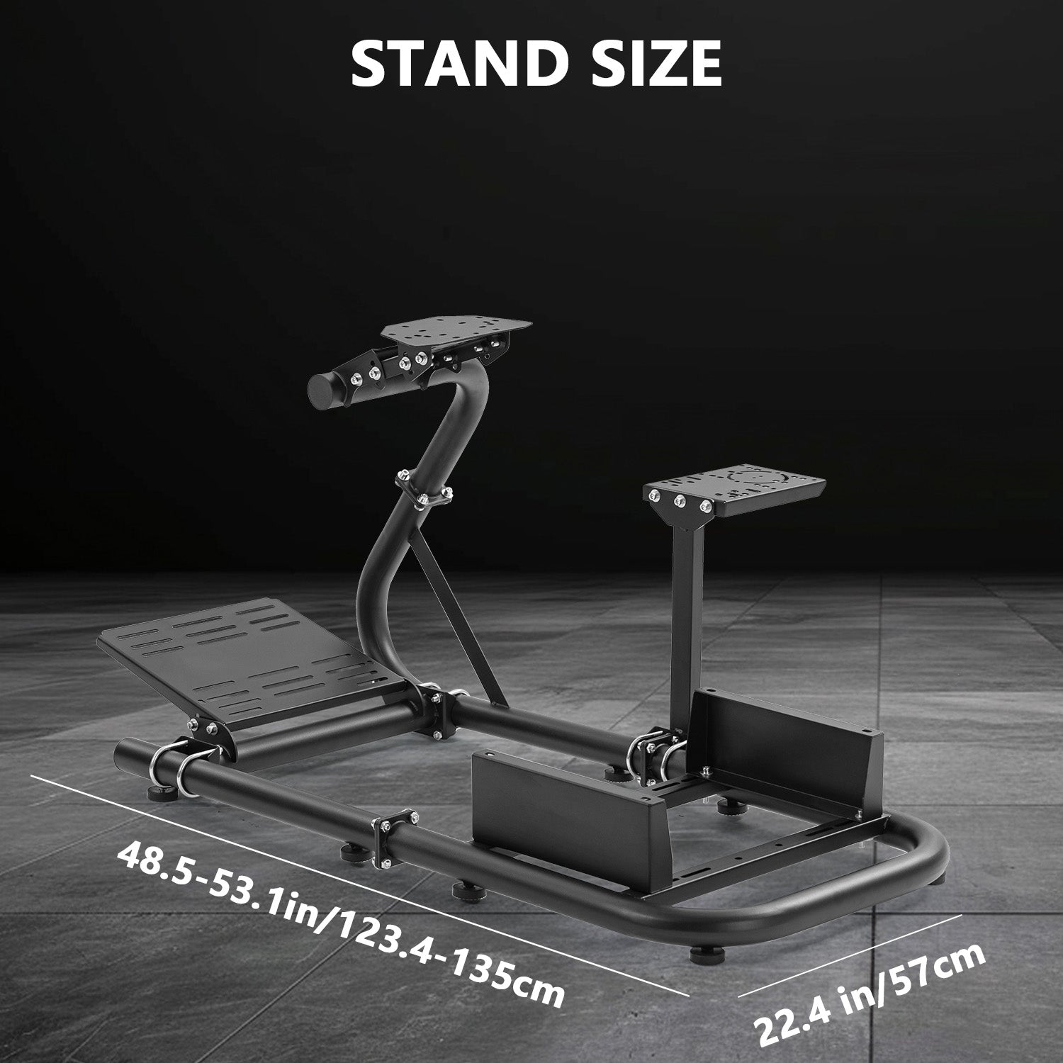 Minneer Racing Simulator Cockpit Round Tube Fit Loogitech GPRO Fanatec CSL-DD