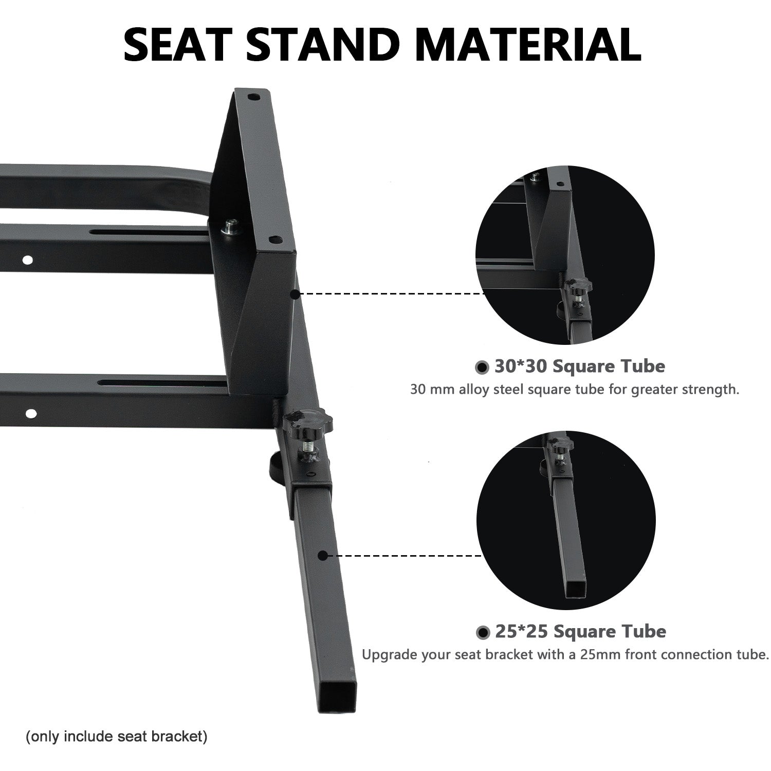 Minneer Upgrade Rear Seat Frame Installable Most Chair Seat Support DIY