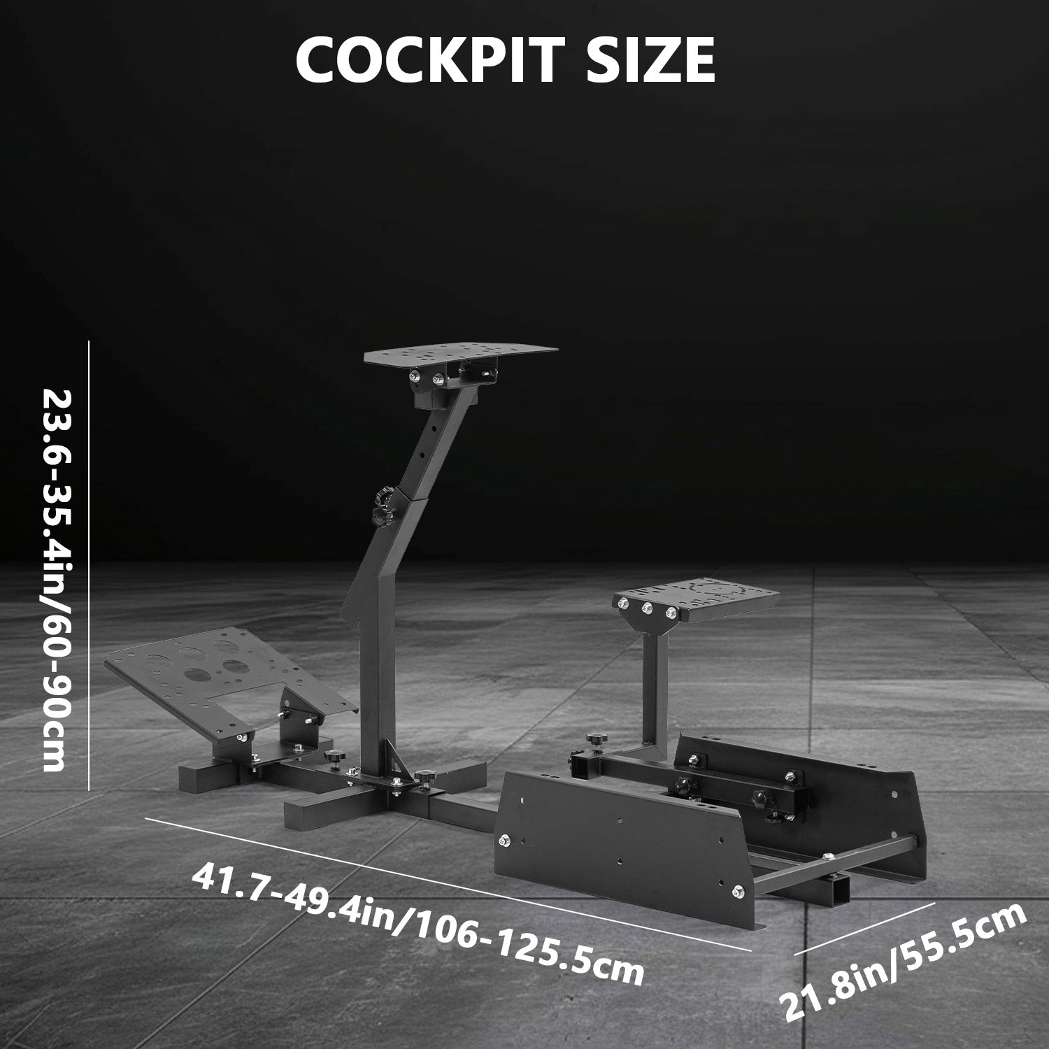 Minneer Streamlined Racing Sim Simulator Cockpit,Adjustable, Fit for Logitech/Thrustmaster/Fanatec g25, g27,g923,g27,T80,T248x,T300RS,Not Include Steering Wheel,Pedals,Handbrake