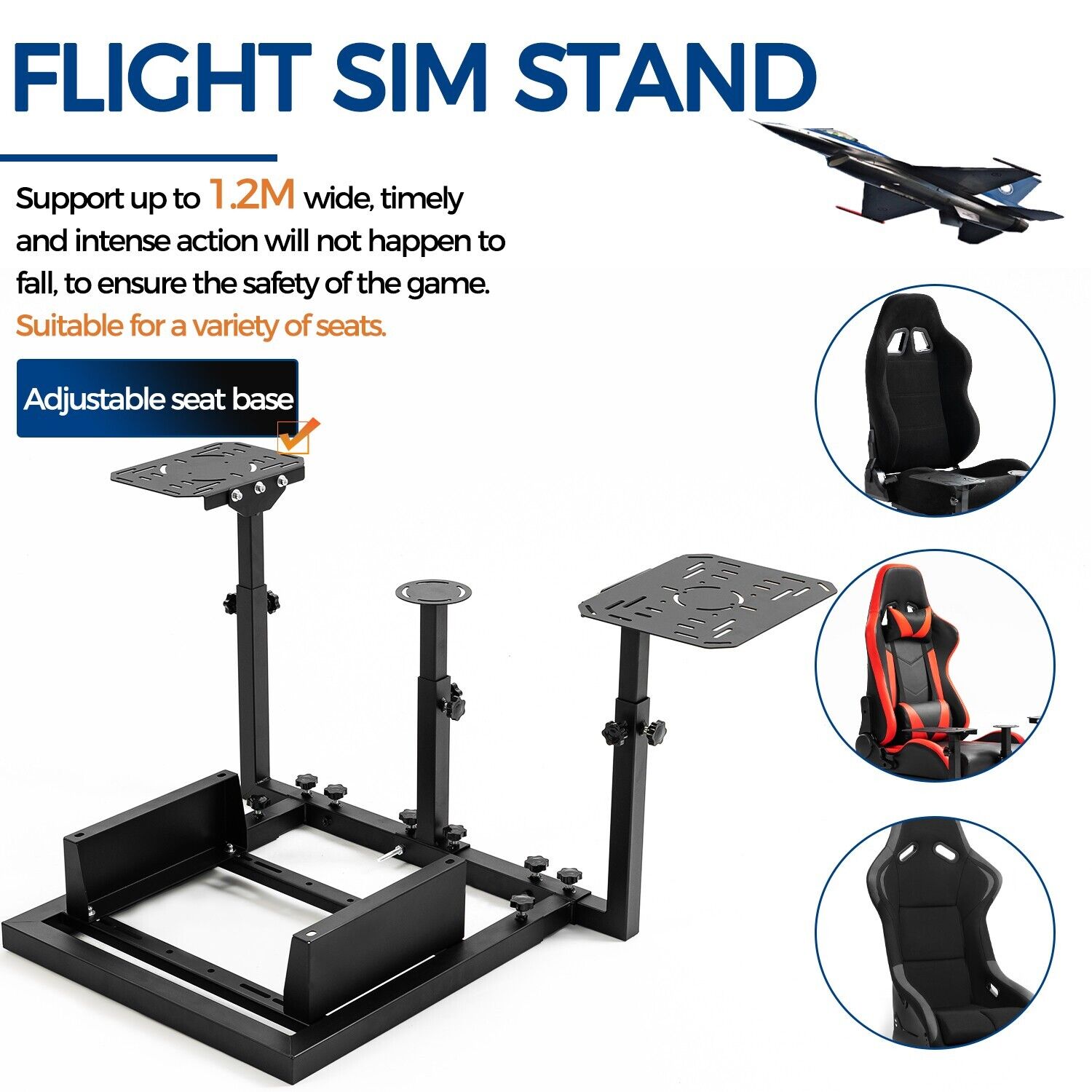 Minneer Flight Simulator Cockpit Fit Logitech X52 X56 Thrustmaster A10C HotasWarth