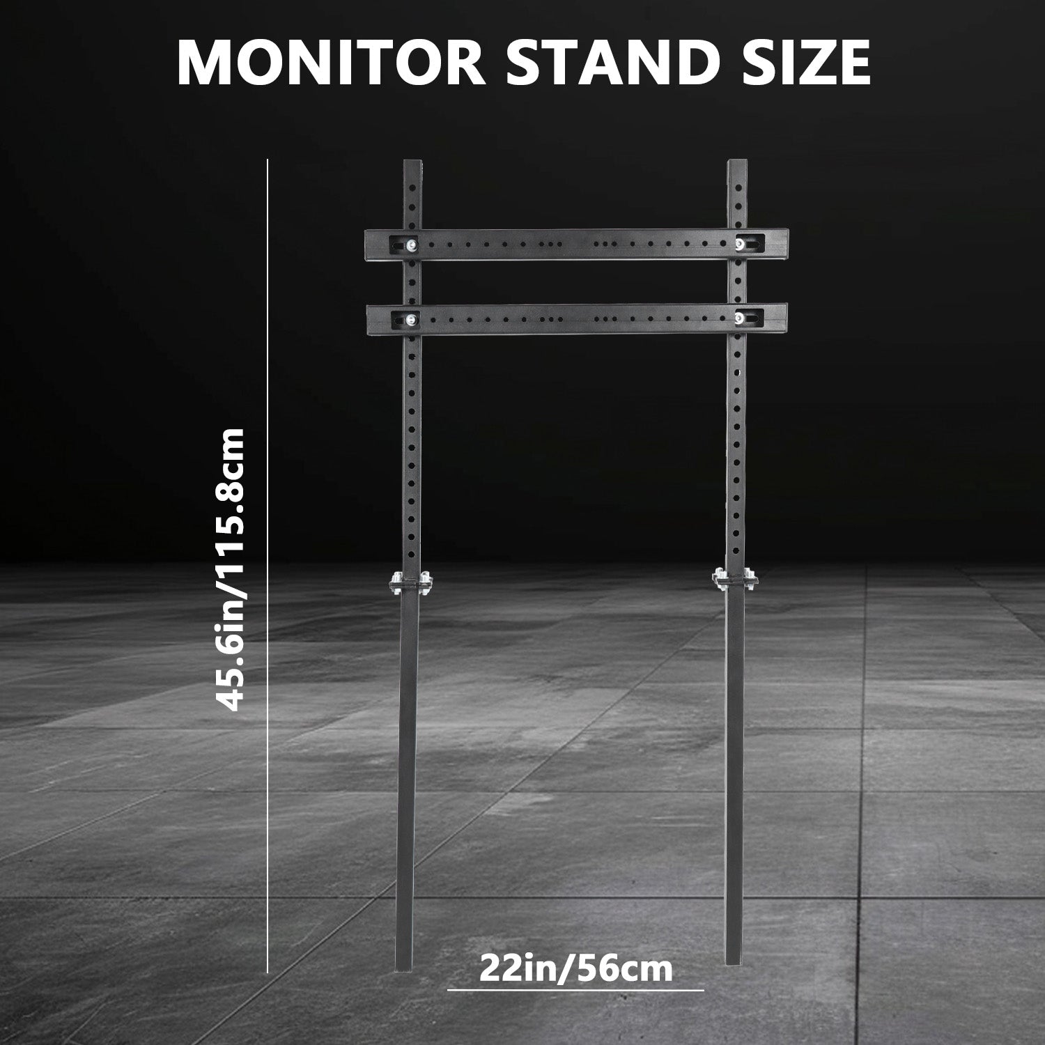 Minneer Racing Simulator Monitor Stand for Square Tube Sim Racing Cockpit TV Mount Stand
