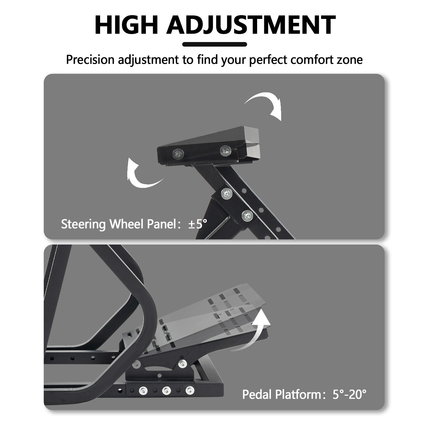 Minneer New Upgrade Driving Simulator Cockpit with Red Seat Fit Logitech Thrustmaster