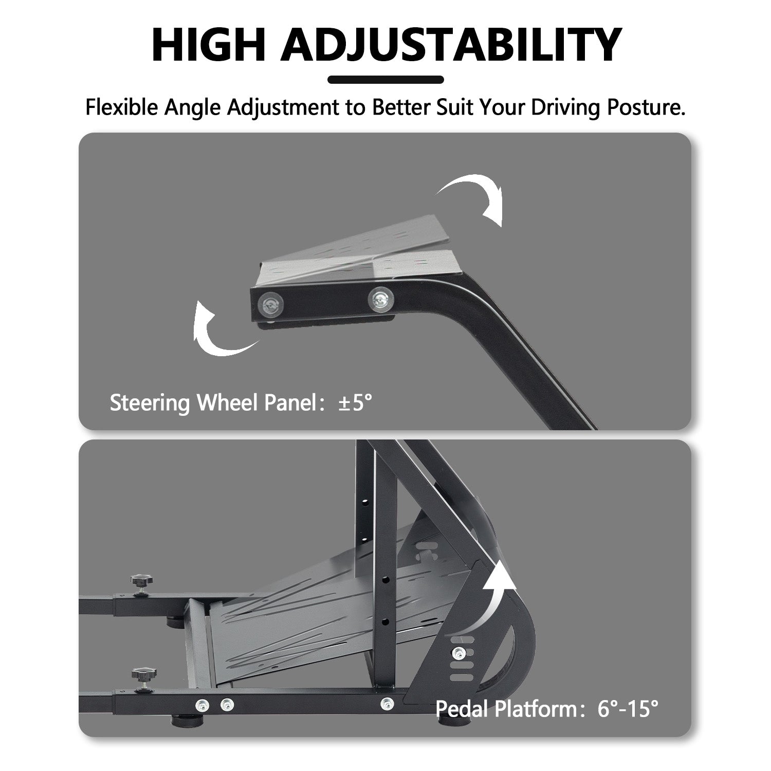 Minneer Racing Simulator Cockpit with Installable Monitor Frame,Wide Compatibility, Fit for Logitech G920 G923,Thrustmaster,Fanatec,Gaming Wheel Stand without TV Wheels Pedals Shifter Seat
