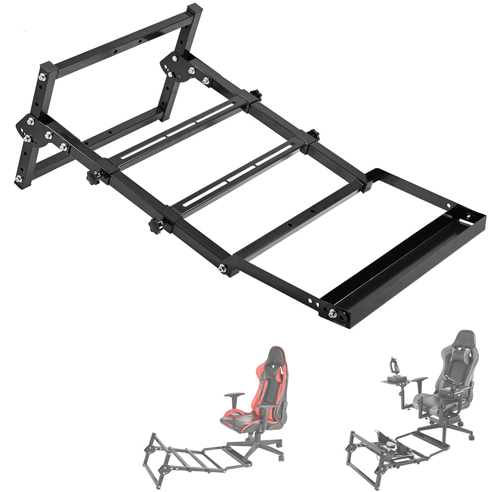Minneer Flight Racing Pedal Bracket Compatible with All Logitech/Thrustmaster/Fanatec Pedals, Foldable