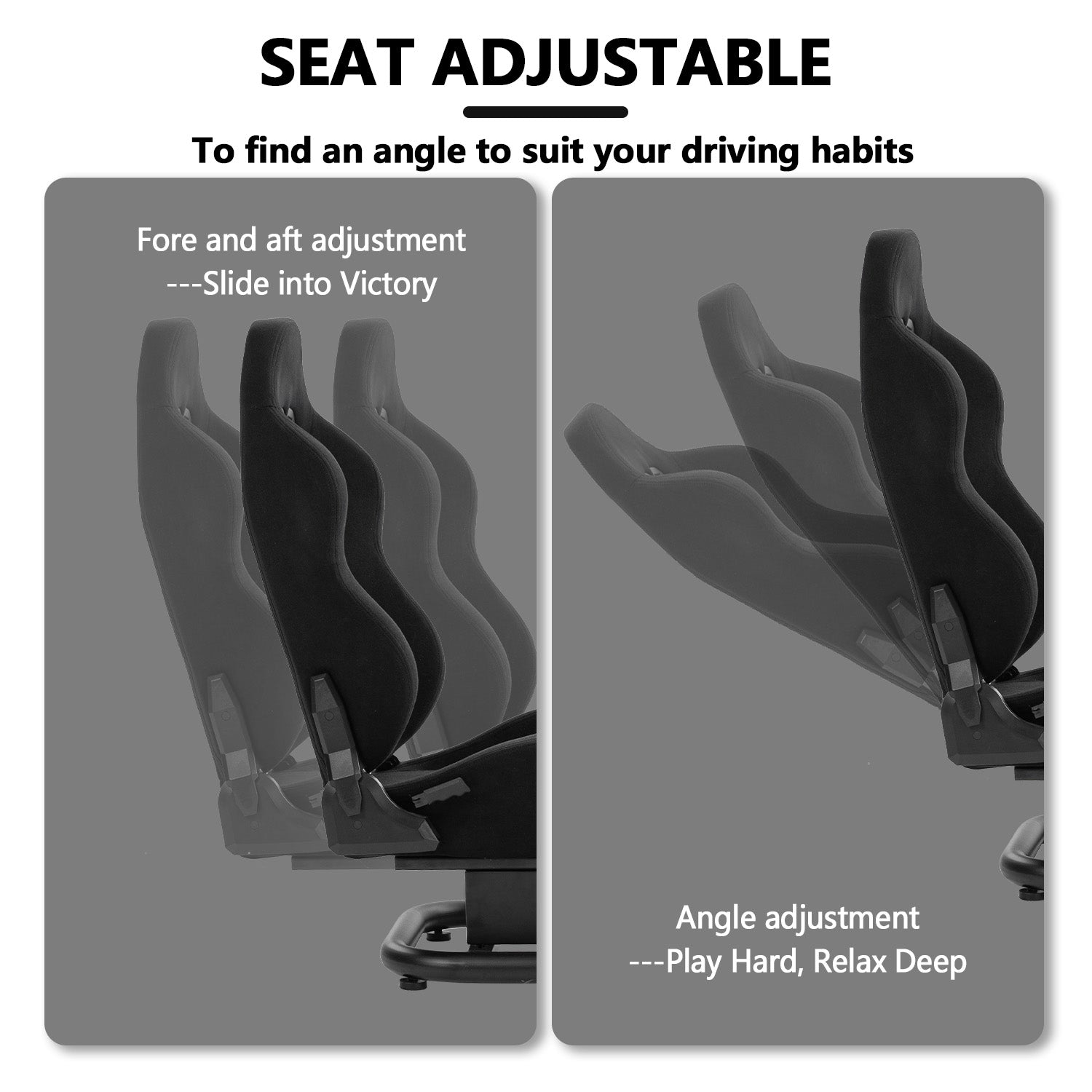 Minneer Driving Simulator Cockpit with Seat Fit Logitech G920 G923 Thrustmaster Fanatec