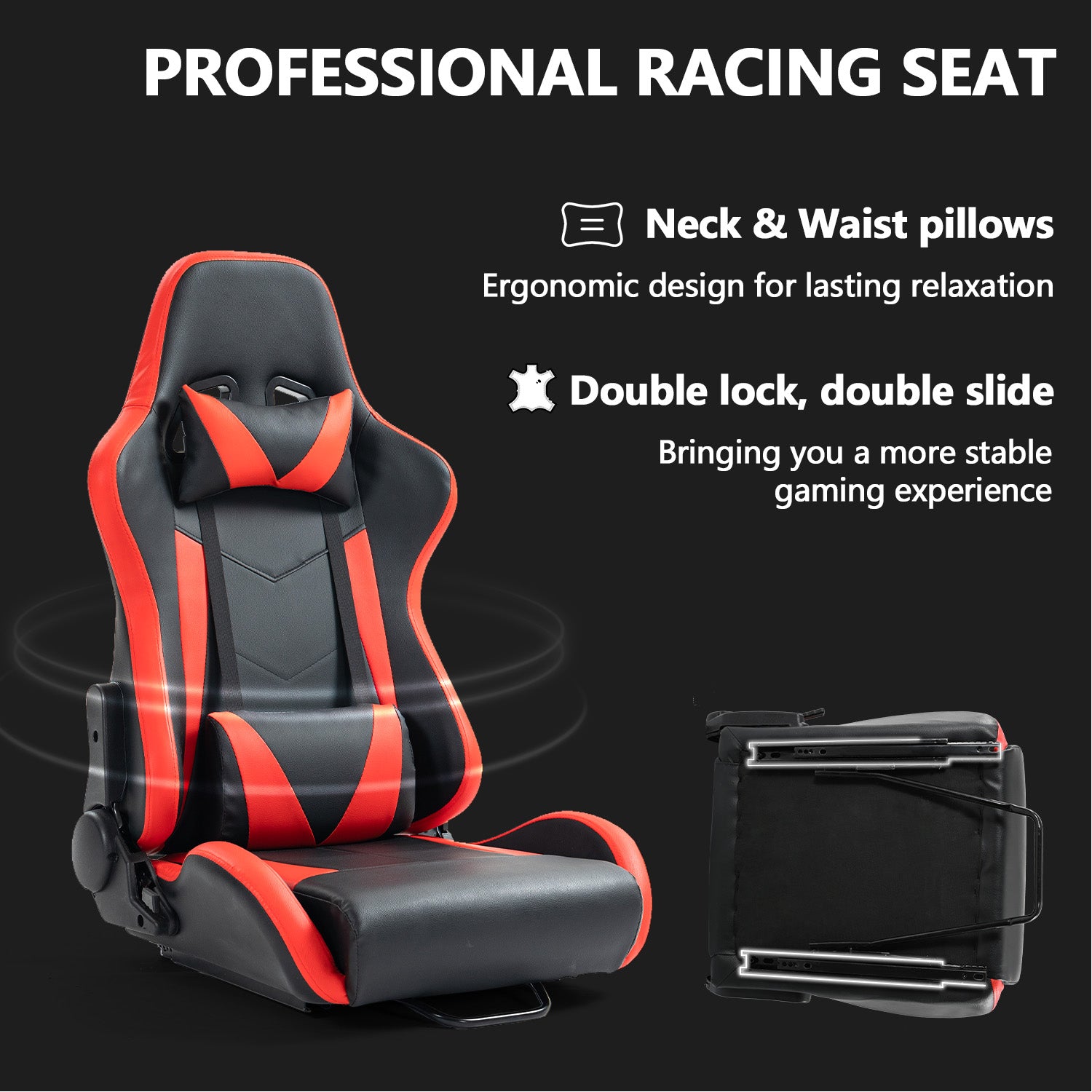 Minneer Racing Simulator Cockpit Stable with Seat Fit Logitech G29 G920 GPRO Fanatec CSL-DD