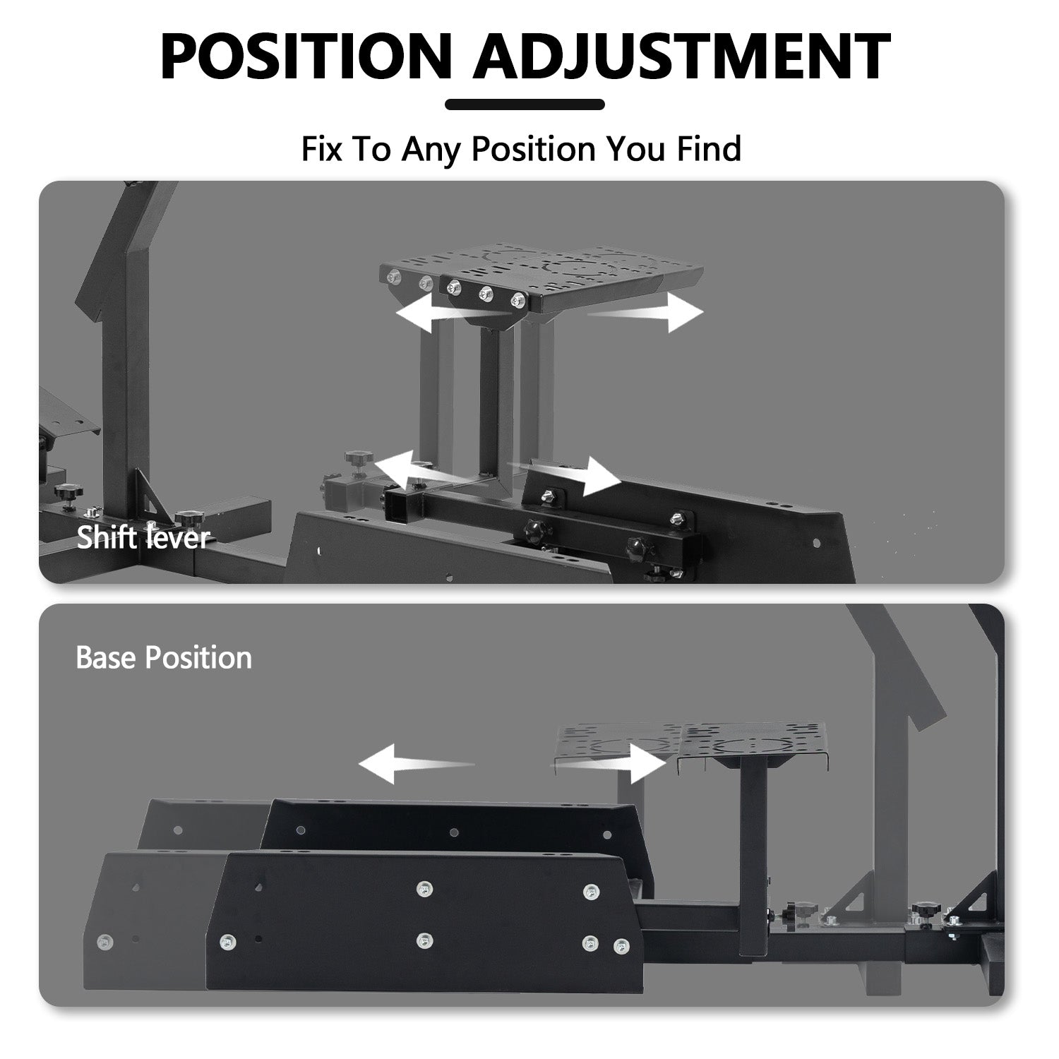 Minneer Streamlined Racing Sim Simulator Cockpit,Adjustable, Fit for Logitech/Thrustmaster/Fanatec g25, g27,g923,g27,T80,T248x,T300RS,Not Include Steering Wheel,Pedals,Handbrake
