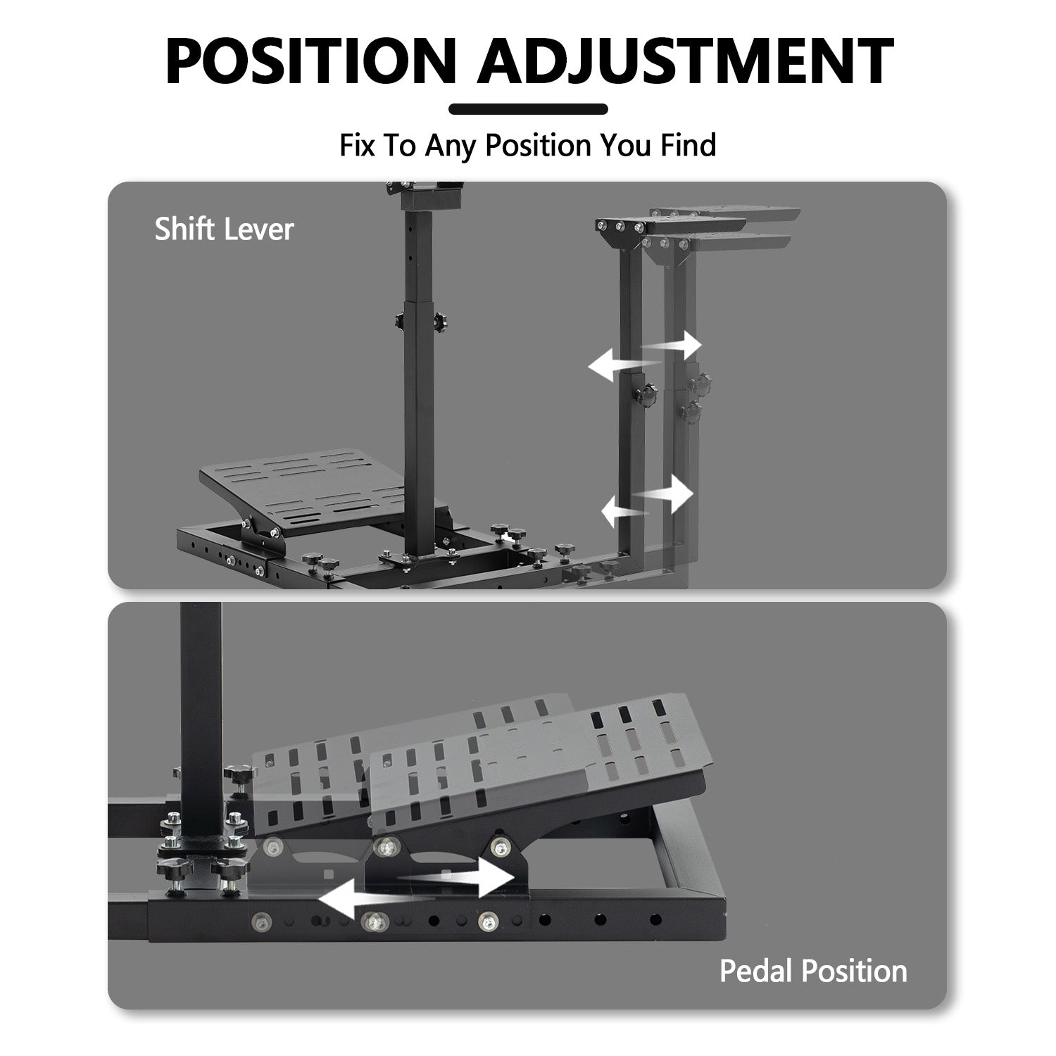 Minneer Racing Wheel Stand Upgrade Fit Logitech Thrustmaster T248 T300RS