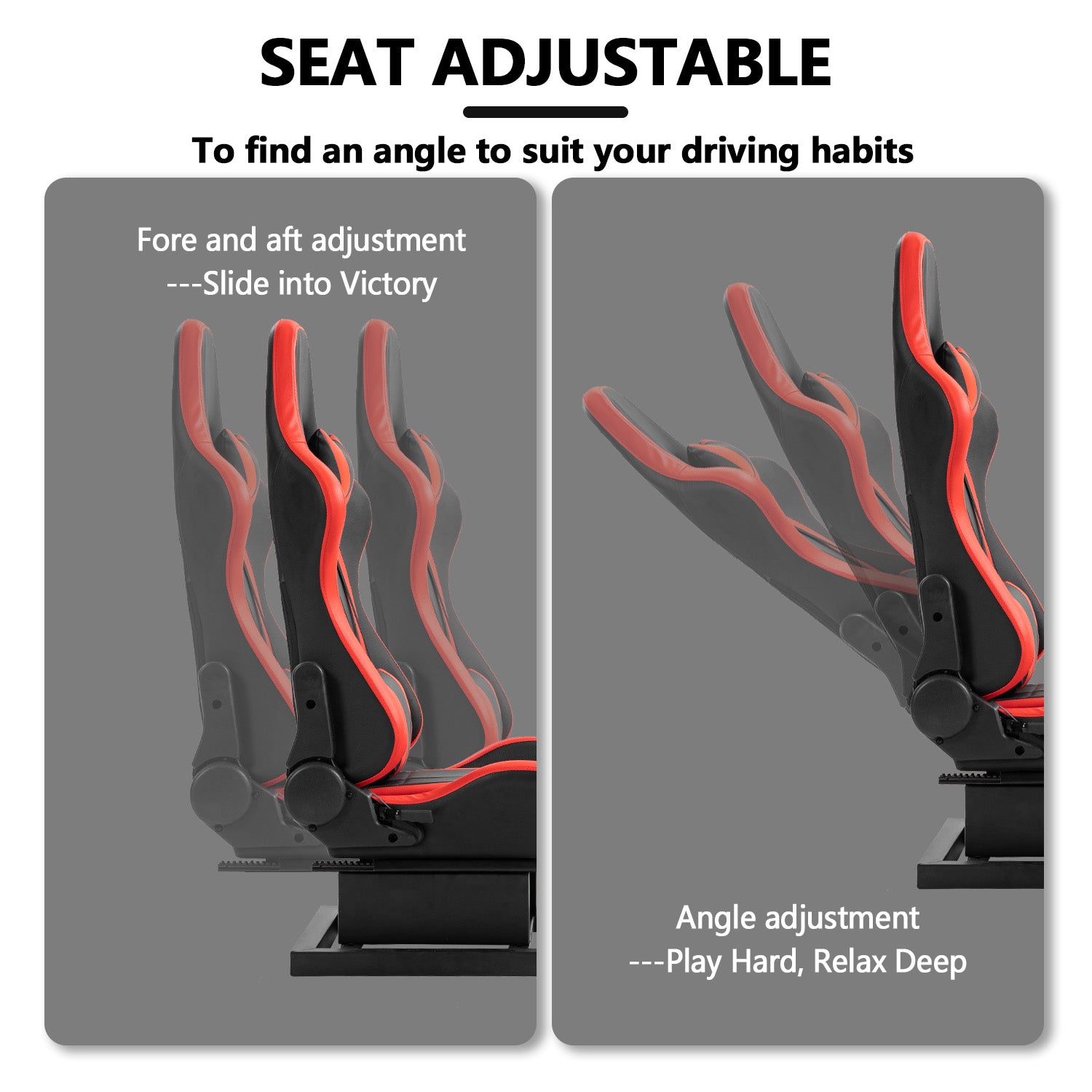 Minneer™ Flight Simulator Cockpit Fit for Logitech X52/X52pro/X56, Thrustermaster HOTAS WARTHOG, Compatible with Xbox One, PS4, PC Platforms (Included Red Seat)
