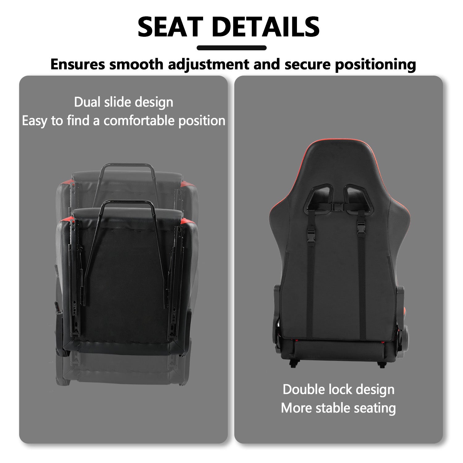 Minneer Racing Simulator Cockpit with Red Seat & Monitor Stand Fit Logitech Fanatec CSL-DD
