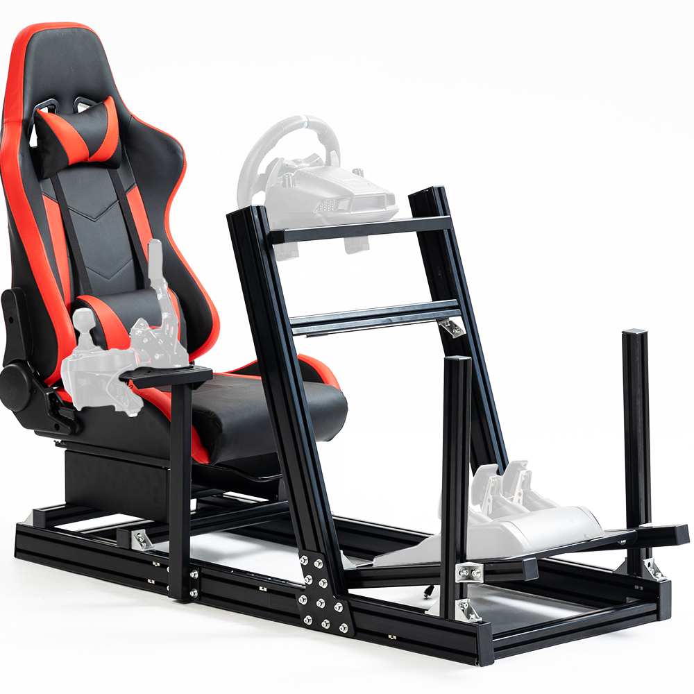 Minneer F1 Sim Racing Cockpit with Gaming Seat Fit Logitech Fanatec CS