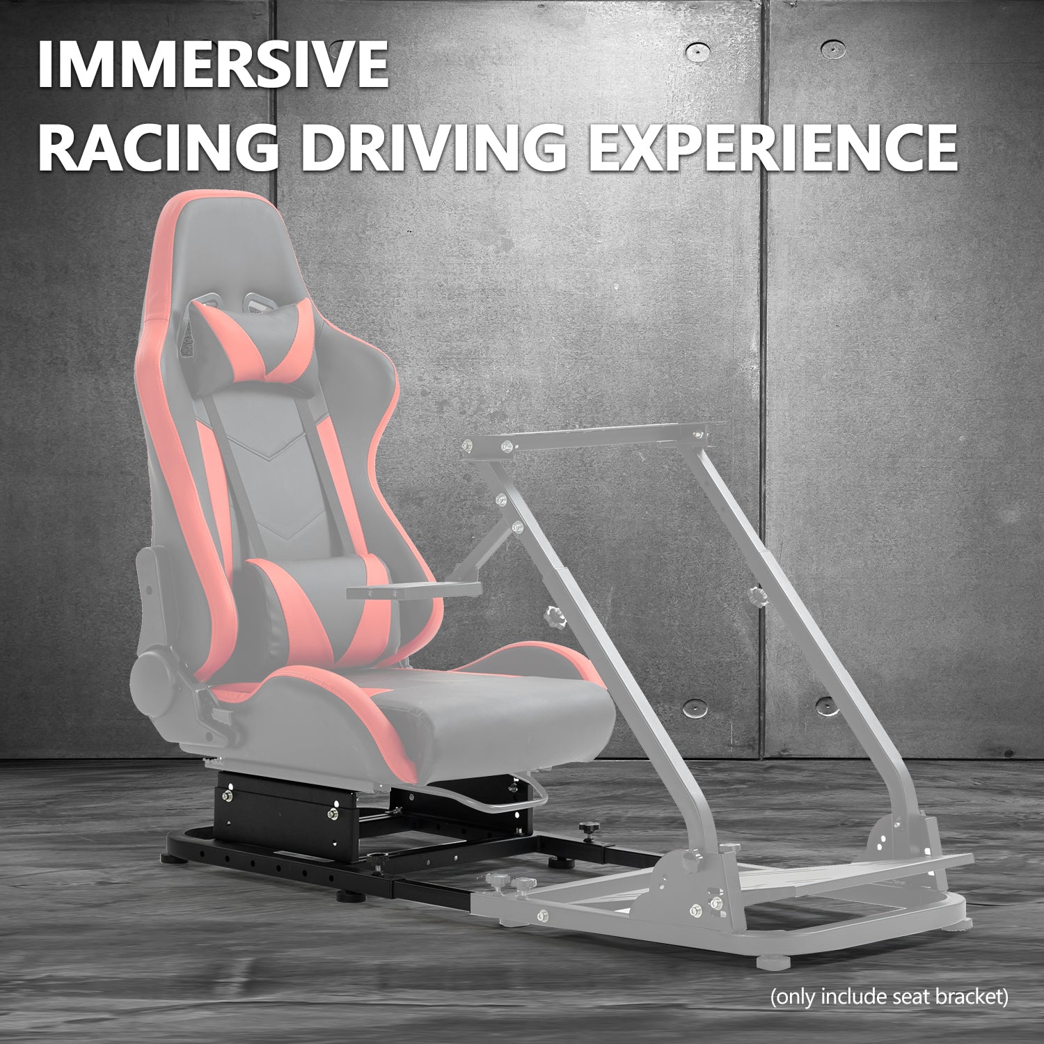 Minneer Adjustable Upgraded Rear Seat Frame Racing Chair Bracket (Seat Not Included)