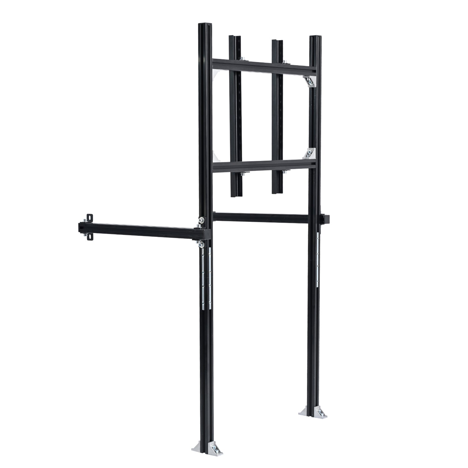 Minneer Racing Simulator Cockpit Monitor Stand Fit for Logitech/Thrustmaster/Fanatec G29/G923/T248 Only Suitable 3060 Aluminum Racing Cockpit Without Wheel,Pedal