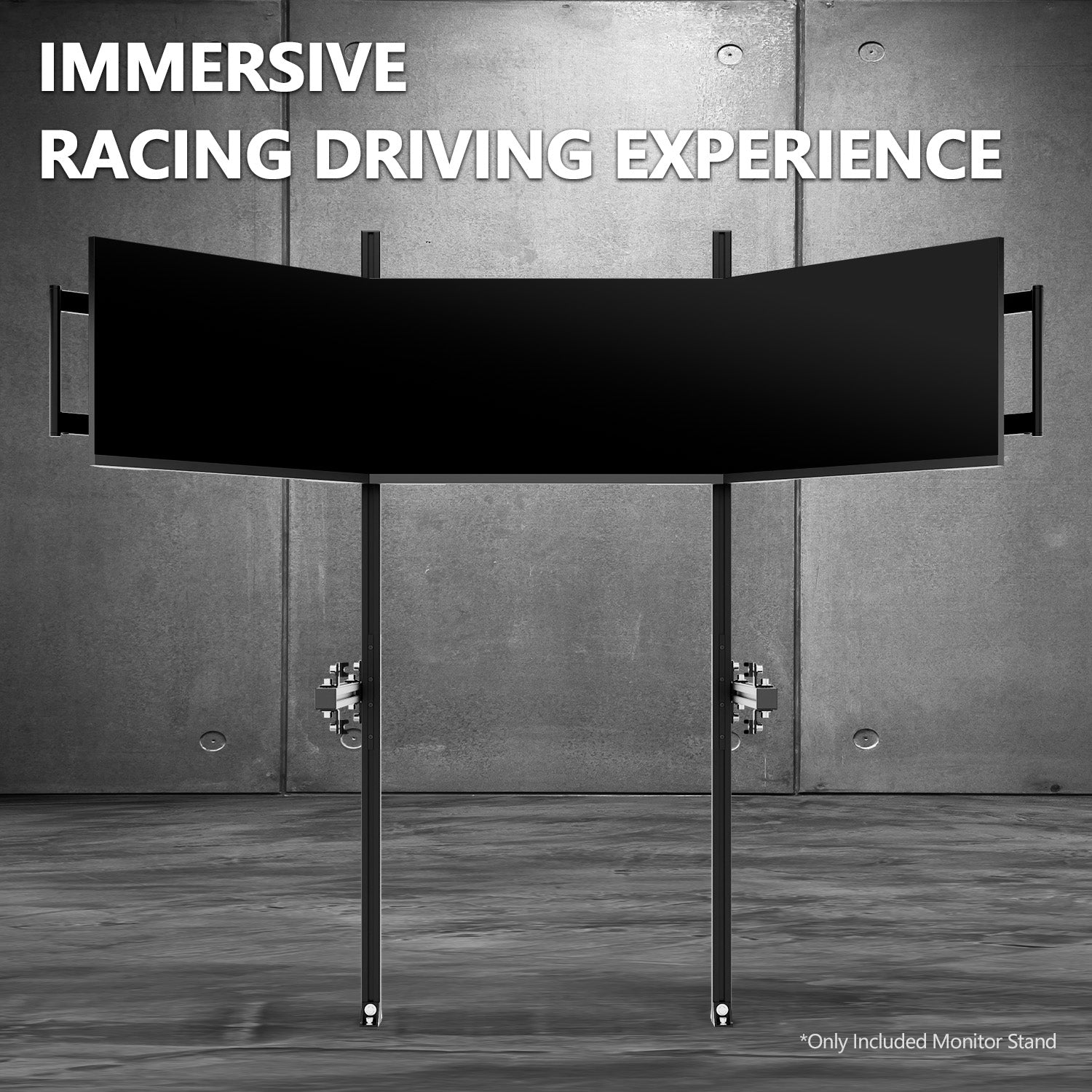 Minneer 3060 Aluminum Profile Cockpit Triple Monitor Stand for Racing Simulator Stand