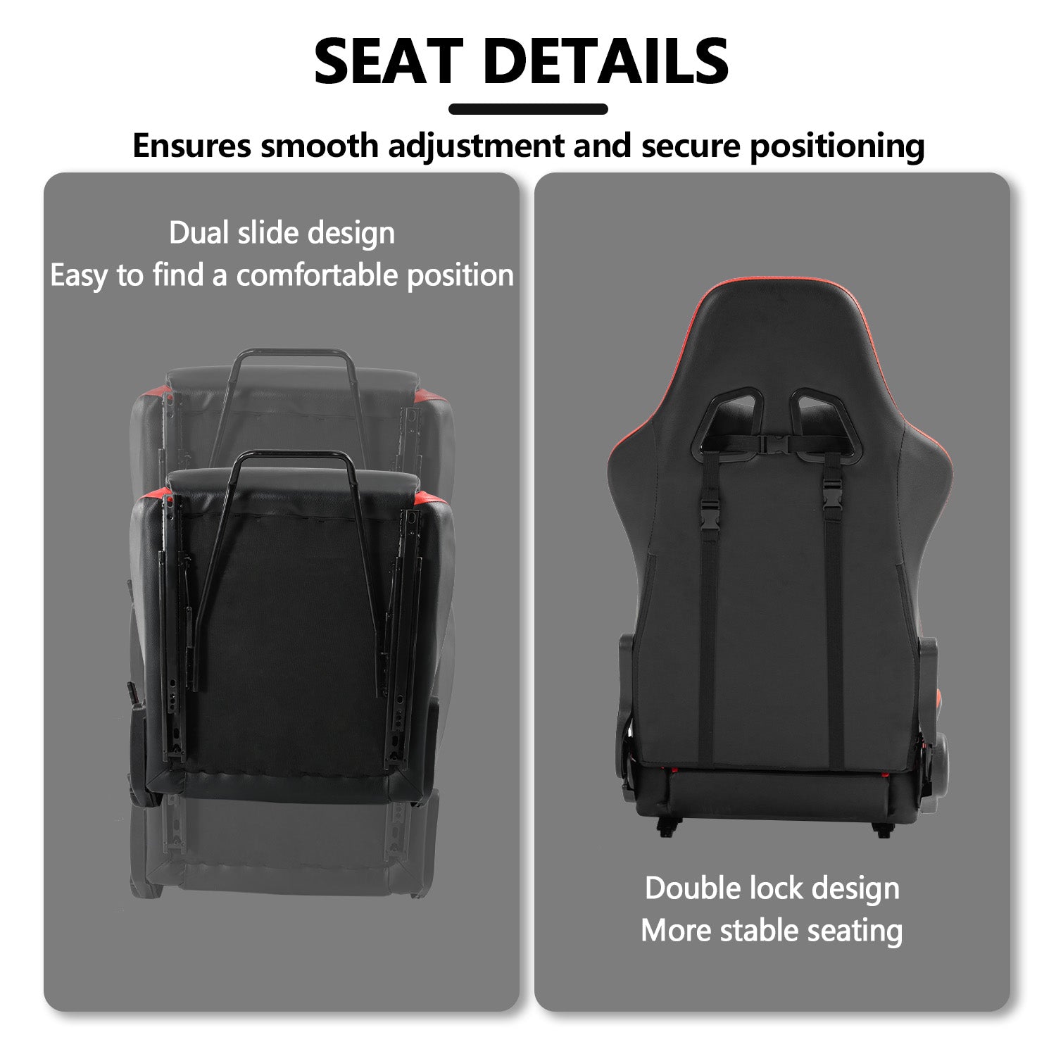 Minneer Racing Simulator Cockpit with Triple Monitor Stand and Red Seat Fit for Logitech/Thrustmaster/Fanatec T500RS TX G29 G920 G923 CSL-DD, Excludes steering wheel, pedals, monitor and gear shifter