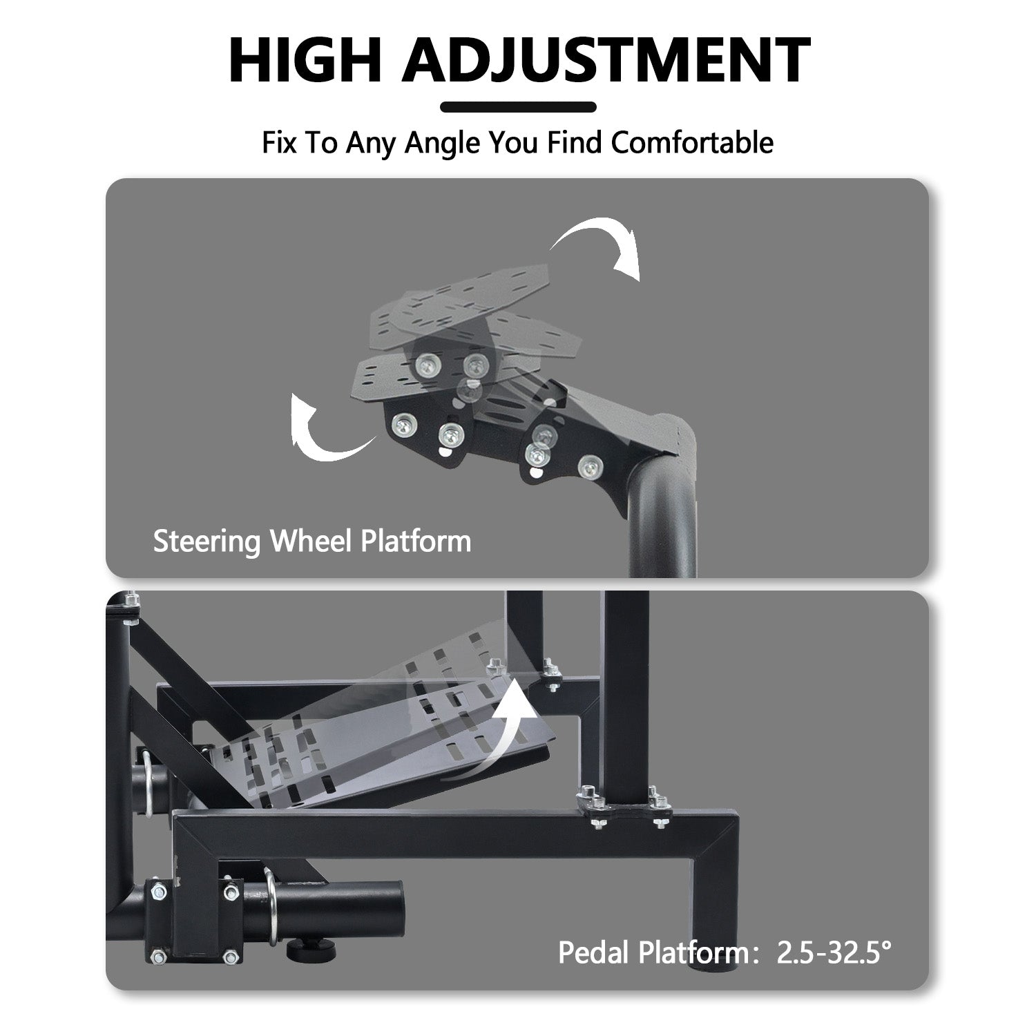 Minneer Driving Simulator Cockpit with Triple Monitor Mount ,Fully Adjustability, Fit for Logitech,Thrustmaster, Fanatec G29 G923 T248, Not Include Steering Wheel,Pedals,Handbrake