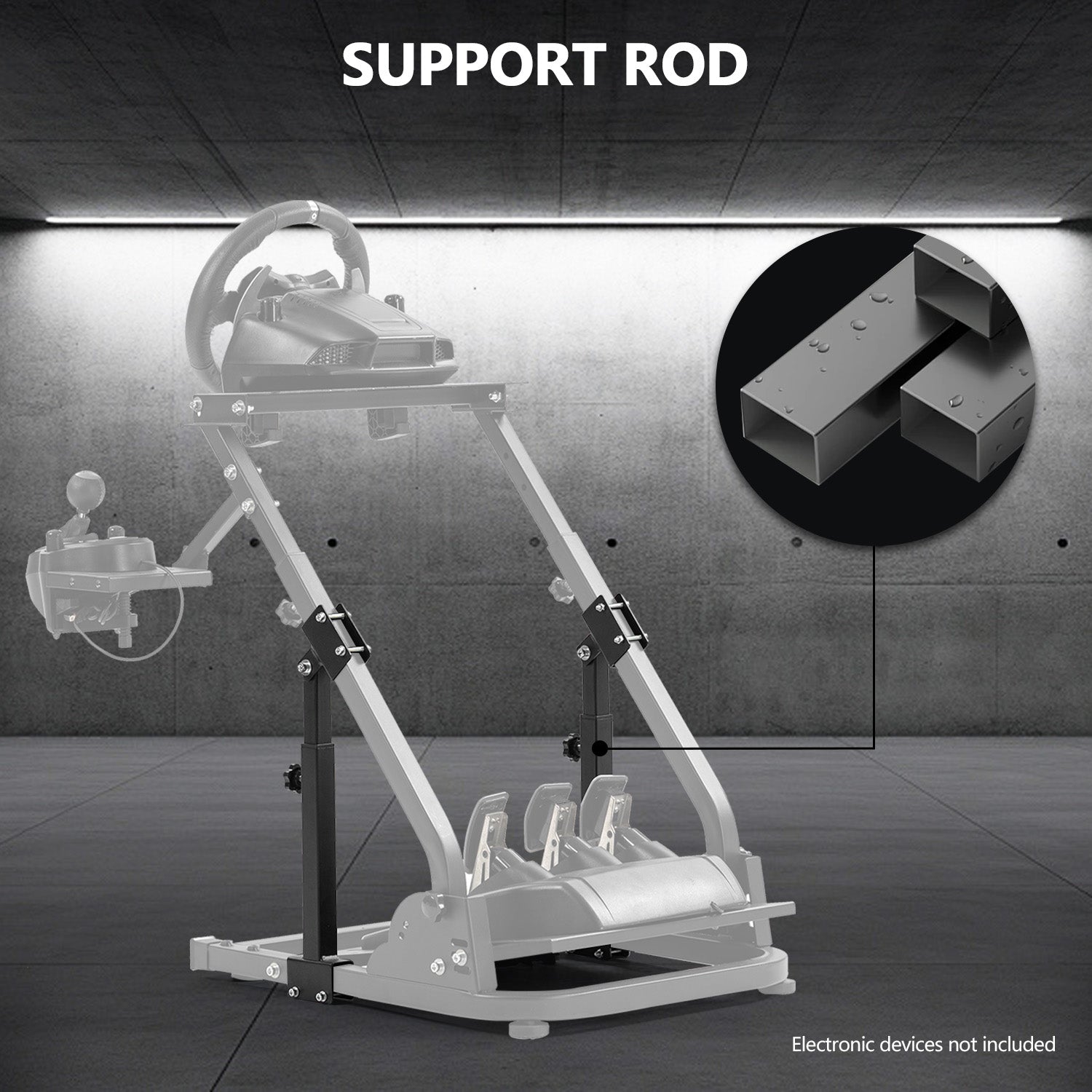 Minneer Pro Reinforced Sets Fit for Enhancing The Stability of The Racing Steering Wheel Stand, Exactly Matches Some of Our Store's Racing Game Brackets, NO Stand