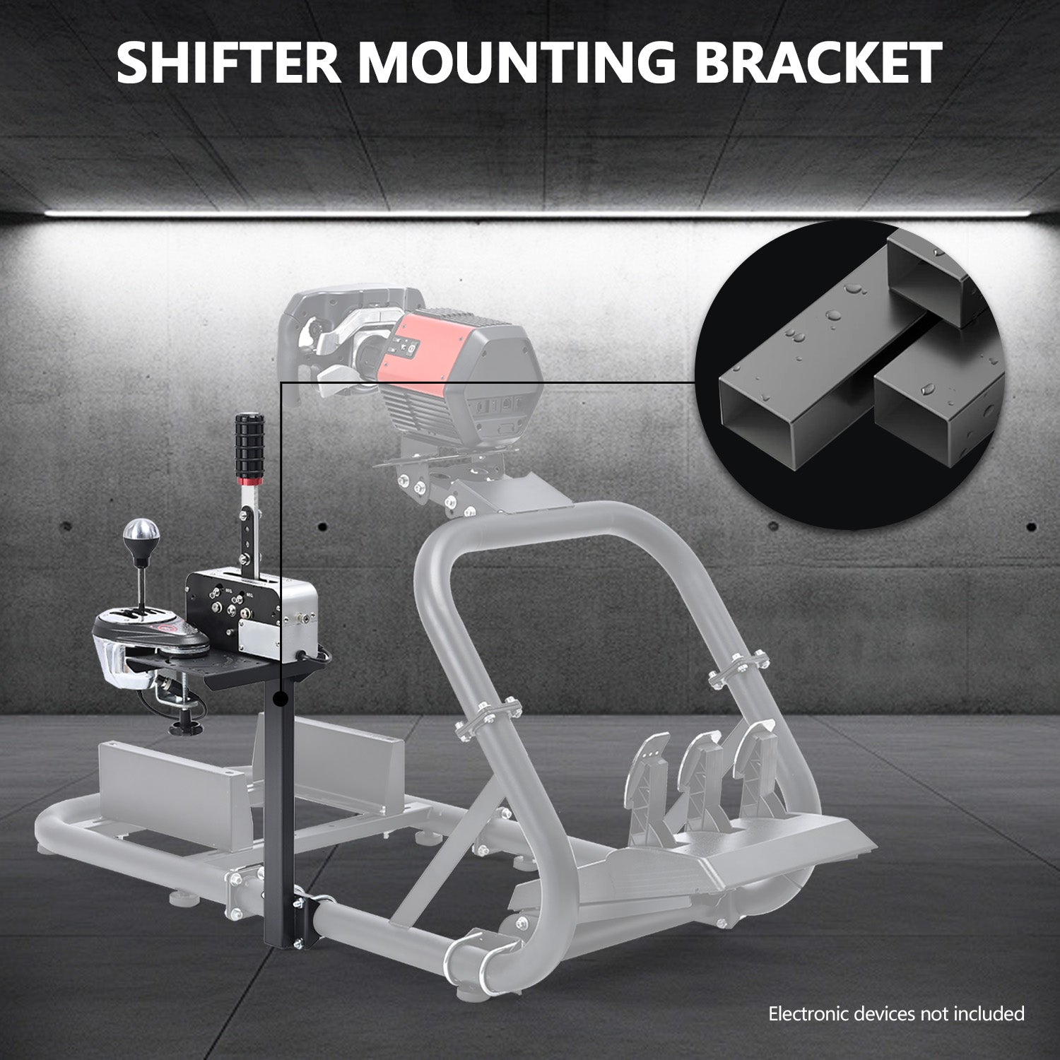 Handbrake/Flight Gear Shifter Mount Suitable for Racing Sim Cockpit Support All Round Tube Cockpit Series