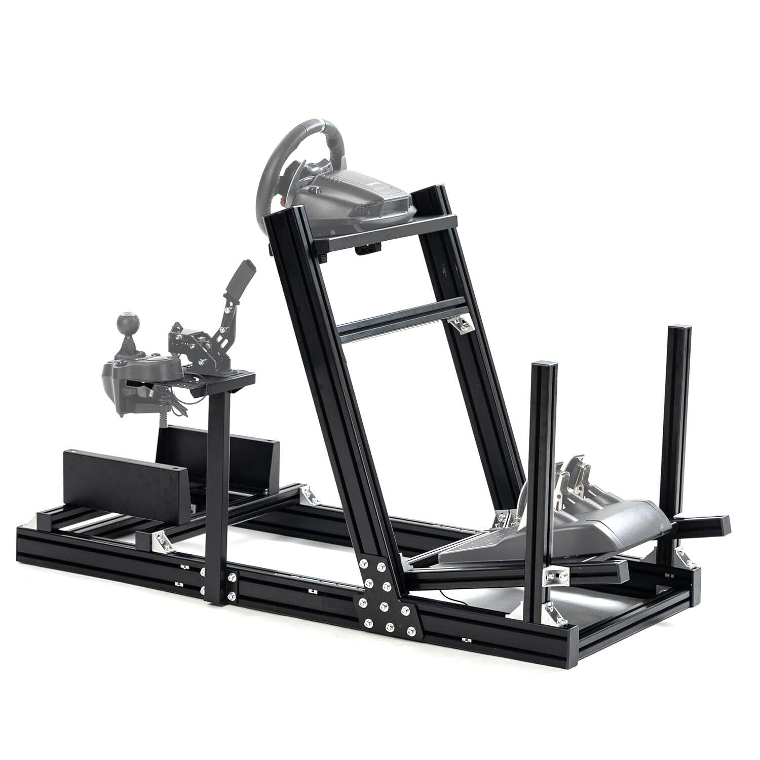 Minneer Aluminum Sim Racing Cockpit Fit Logitech Fanatec CSL-DD Thrustmaster