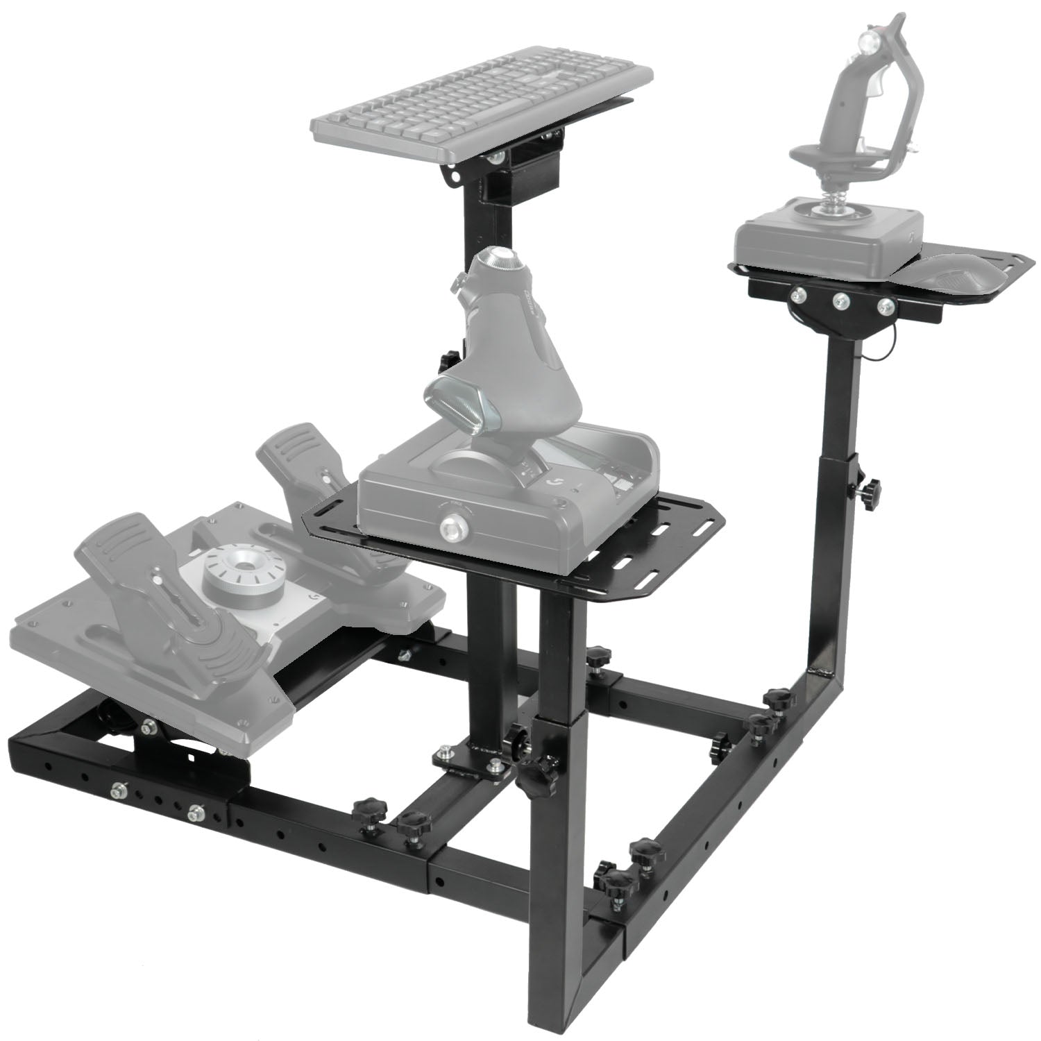 Minneer Flight Racing Sim Stand Fit Logitech X52 X56 Thrustmaster A10C HotasWarth