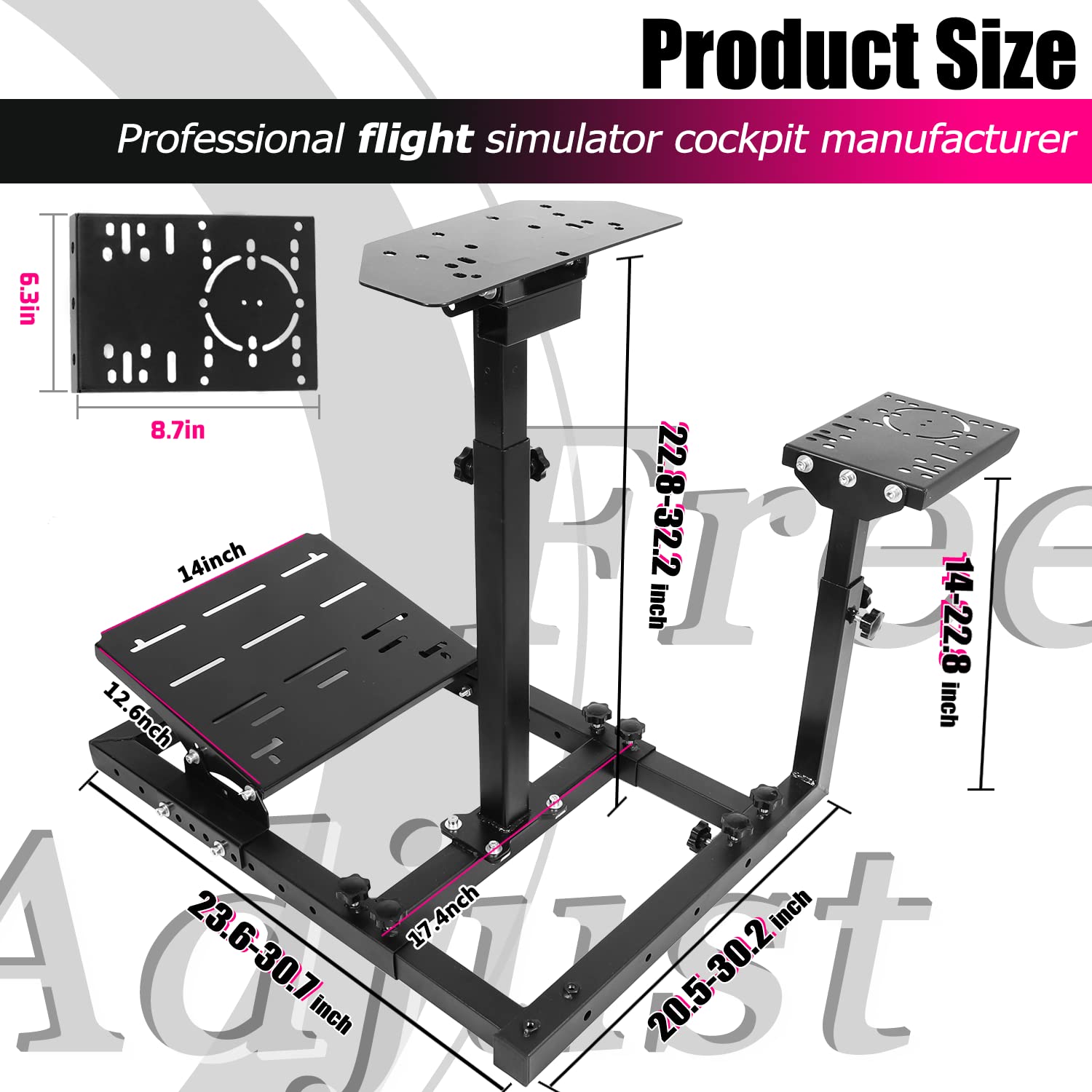 Minneer Racing Wheel Stand Upgrade Fit Logitech Thrustmaster T248 T300RS