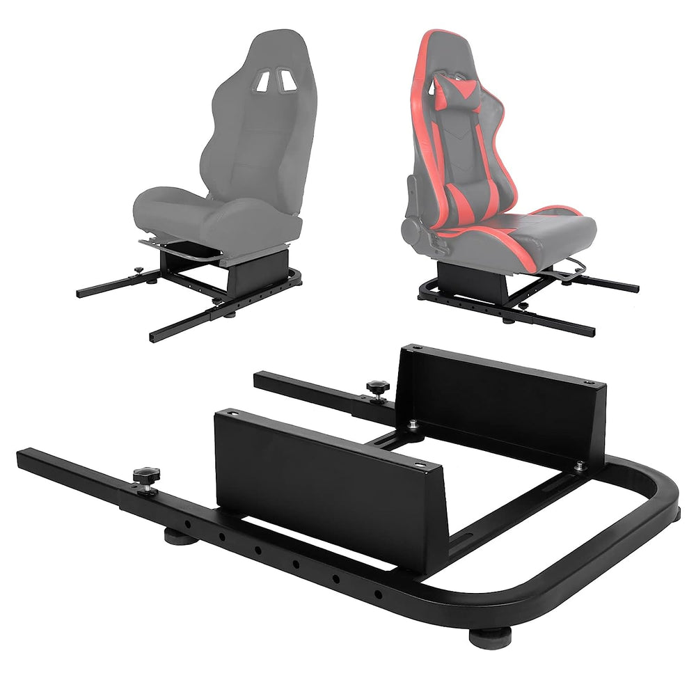Simulation seat with steering wheel support