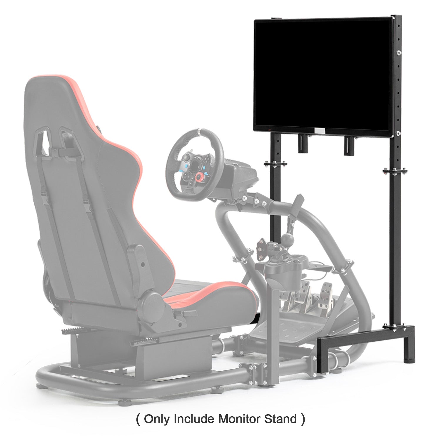 Minneer Pro TV Stand Standing Monitor Mount Fit 50mm Round Tube Racing Cockpit