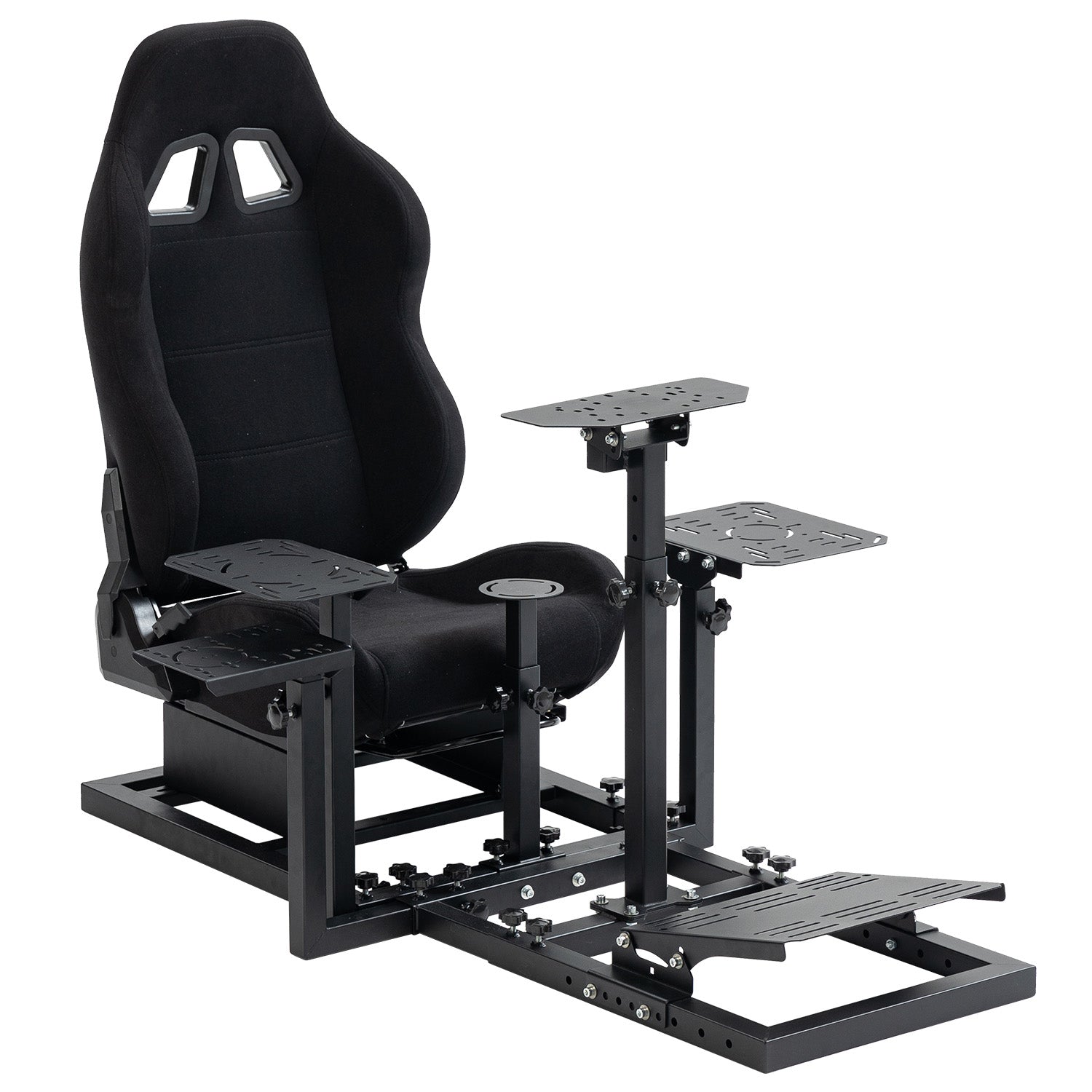 Minneer Upgrade Flight Racing Simualtor Cockpit with Seat for Logitech Thrustmaster