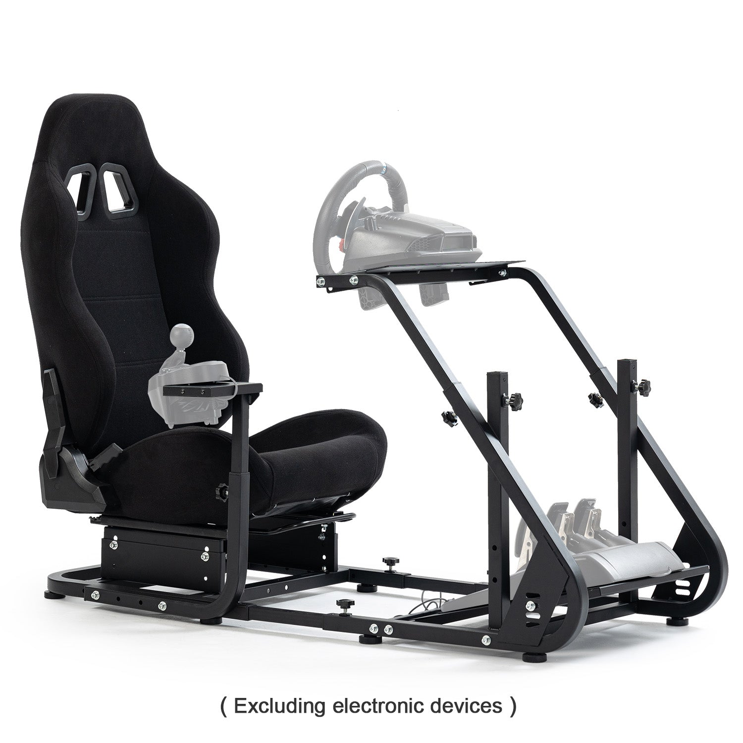 Minneer Racing Simulator Cockpit with Gaming Seat Adjustable Fit Logitech GPRO Thrustmaster
