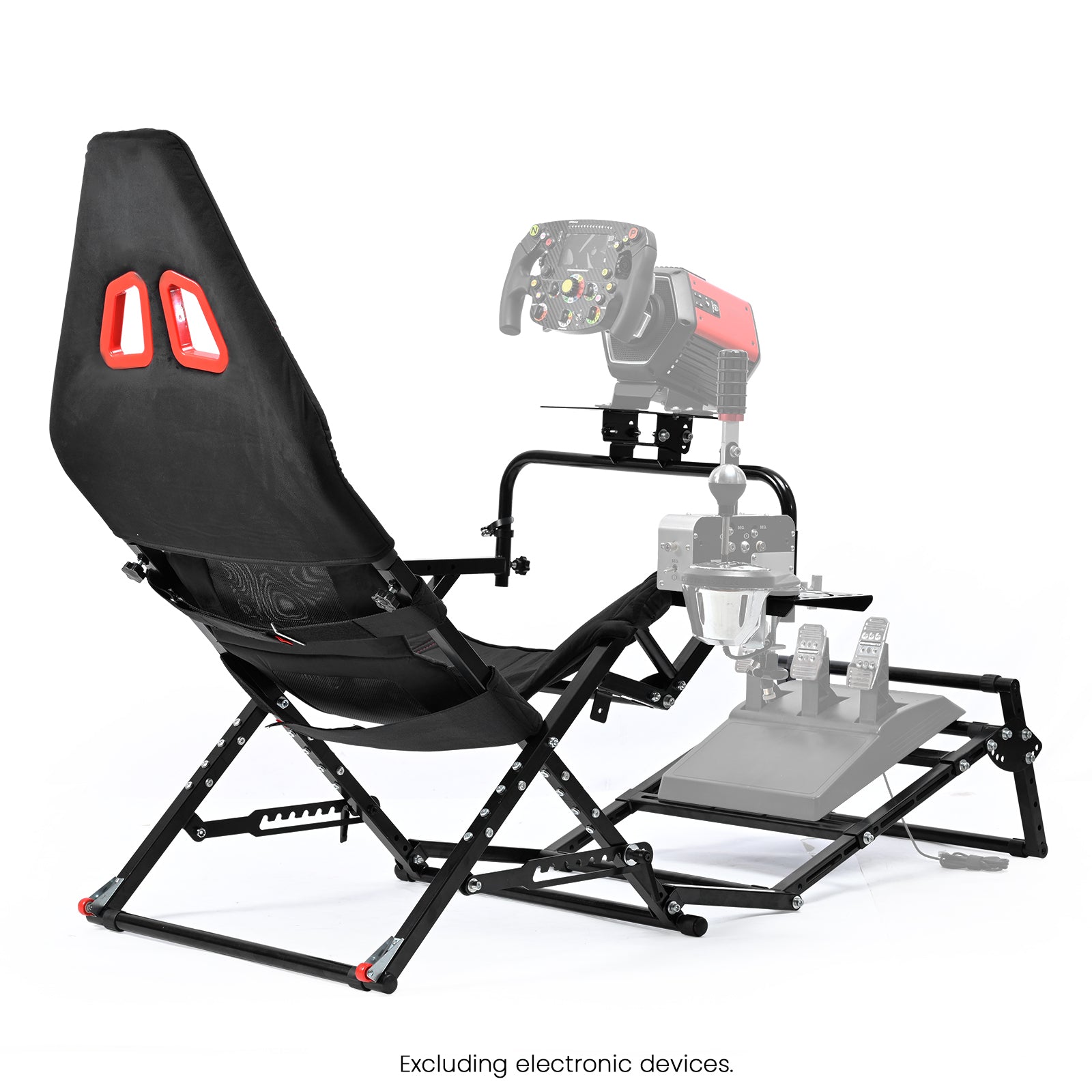 Minneer X-Type Foldable Racing Sim Cockpit – Adjustable & Universal Fit for Logitech G29, G920, G923, Thrustmaster T-GT II, T248 (Gear Not Included)