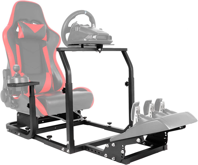 Minneer™  Driving Simulator Cockpit Adjustable Fit for Logitech G25 G27 G29 G920 Racing Wheel Stand , Wheel,Seat and Pedals Not Included