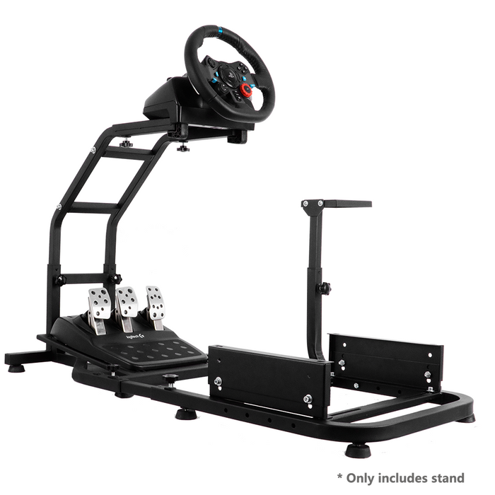 Minneer™ Racing Simulator Cockpit with V2 Support Game Support Stand Up Simulation Driving Bracket for Logitech G29, G27, G25, G923 Racing Wheel Stand Without Wheel and Pedals
