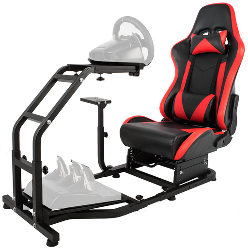 MoNiBloom Racing Simulator Cockpit Gaming Chair Game Seat Fit for Logitech  G25, G27, G29, G920 Thrustmaster T500RS, T300RS, PS5 Xbox Steering Wheel  Stand, Red 