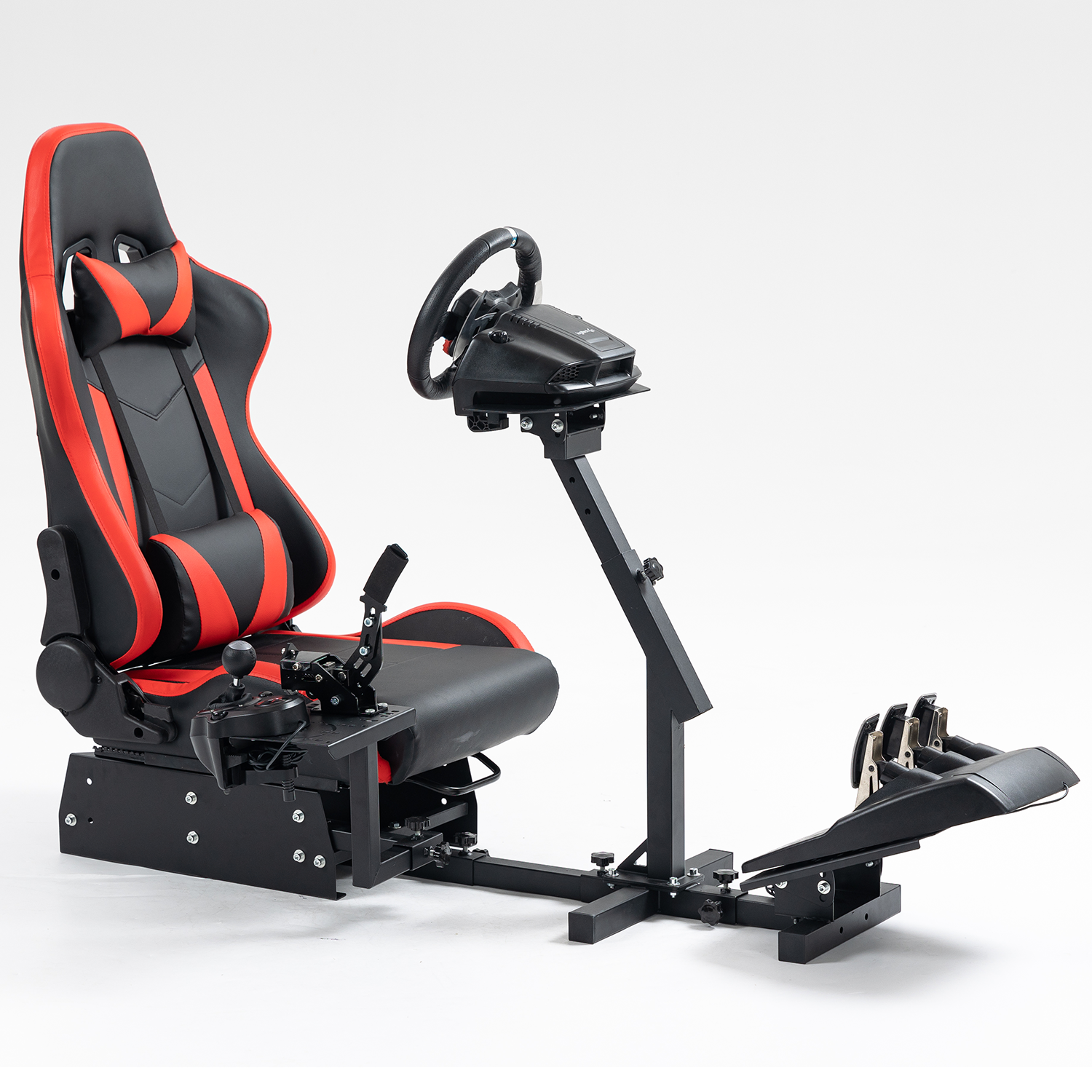 Minneer New Upgrade Racing Simulator Cockpit with Seat Fit Logitech Thrustmaster