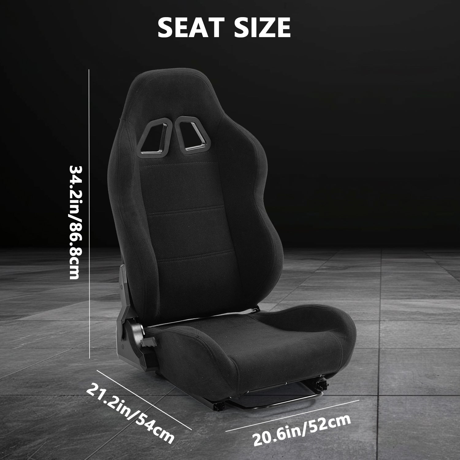 Minneer Racing Seat with Double Lock Slip for Racing Wheel Stand with Installed Parts