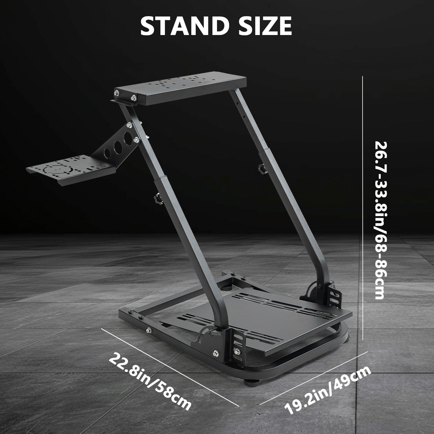 Minneer Foldable Steering Wheel Stand Fit Logitch Thrustmaster T248 T300RS